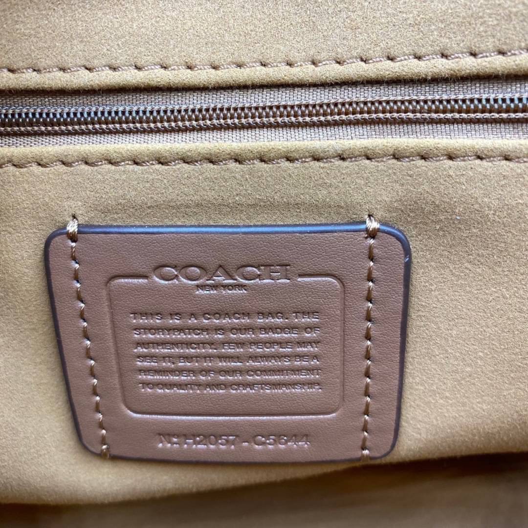 COACH MARLIE TOP HANDLE SATCHEL IN SIGNATURE CANVAS WITH STRIPE (COACH C5644)