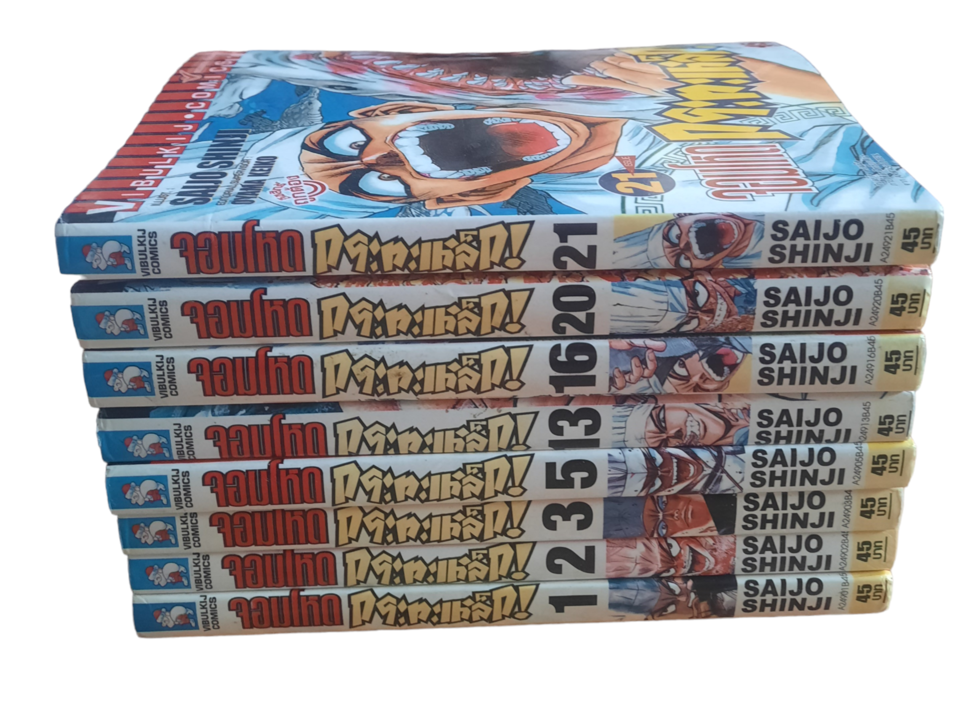 จอมโหดกระทะเหล็ก เล่ม 1,2,3,5,13,16,20,21 (สภาพบ้าน)