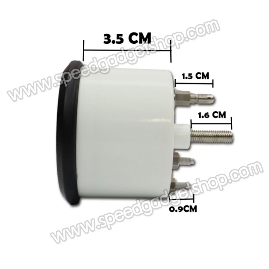 วัดหม้อน้ำ เกจ์วัดหม้อน้ำ วัดอุณหภูมิหม้อน้ำ วัดความร้อน วัดความร้อนหม้อน้ำ วัดความร้อนเครื่อง water temp ใช้ได้ทั้ง 12V และ 24V ขนาด 2 นิ้ว