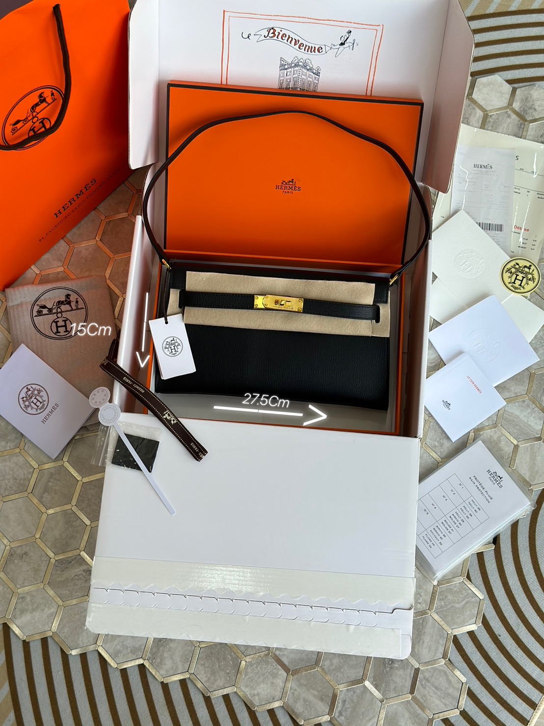 HERMES Kelly Classique To Go wallet swift leather เกรดงานดีสุด กระเป๋าแบรนด์หรูทรงกระเป๋าสตางค์ หนังแท้ เกรดออริ ท็อป สลับแท้ 1:1 ใช้งานต่างประเทศได้