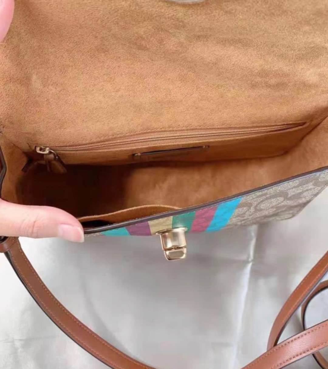 COACH MARLIE TOP HANDLE SATCHEL IN SIGNATURE CANVAS WITH STRIPE (COACH C5644)