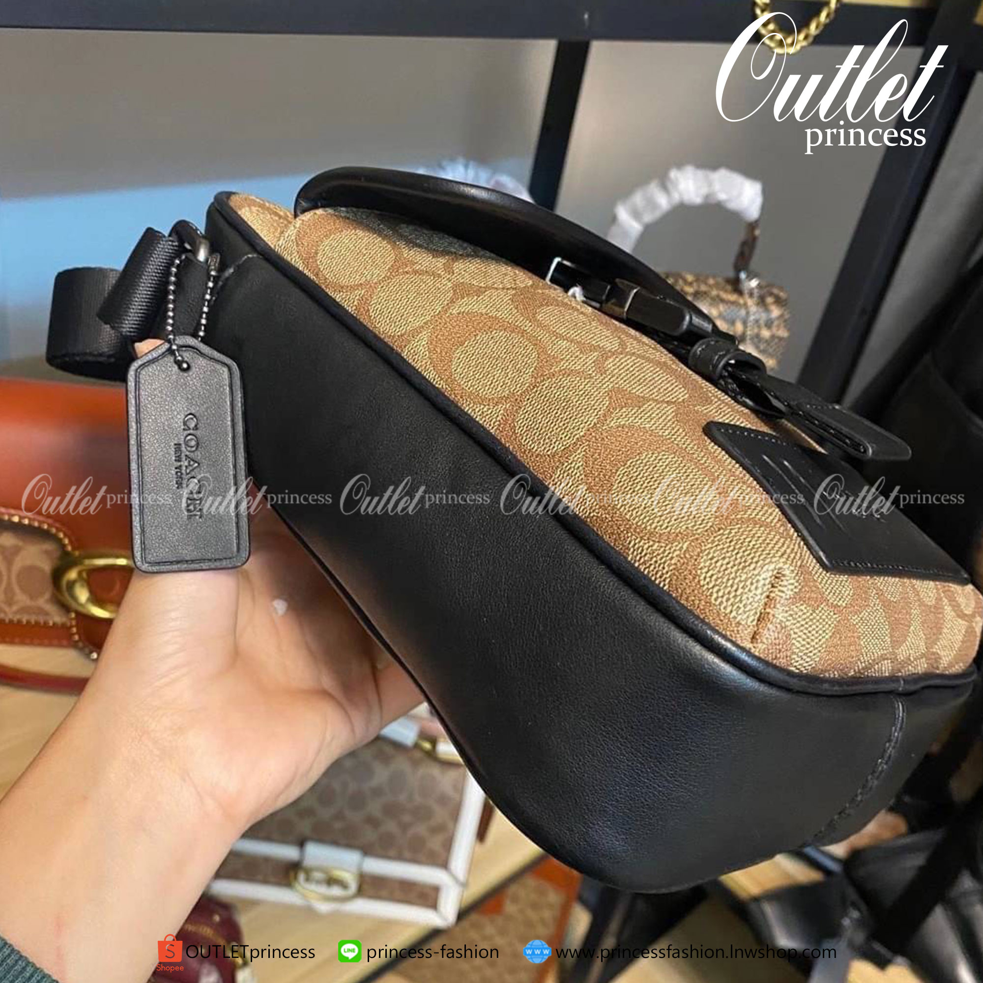 ของแท้ 100% Coach RANGER CROSSBODY IN SIGNATURE CANVAS