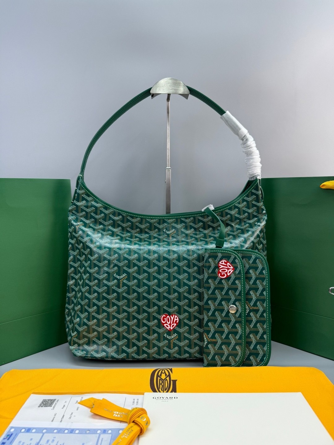 GOYARD Boheme Hobo Heart Shape Bag / GOYARD Tote Bag กระเป๋าทรงโท้ทใบใหญ่ หนังแท้สวยเป๊ะ เกรดท็อปออริ สลับแท้ 1:1 เกรดดีสุด ใช้ต่างประเทศได้ ผ่านทุก ตม.