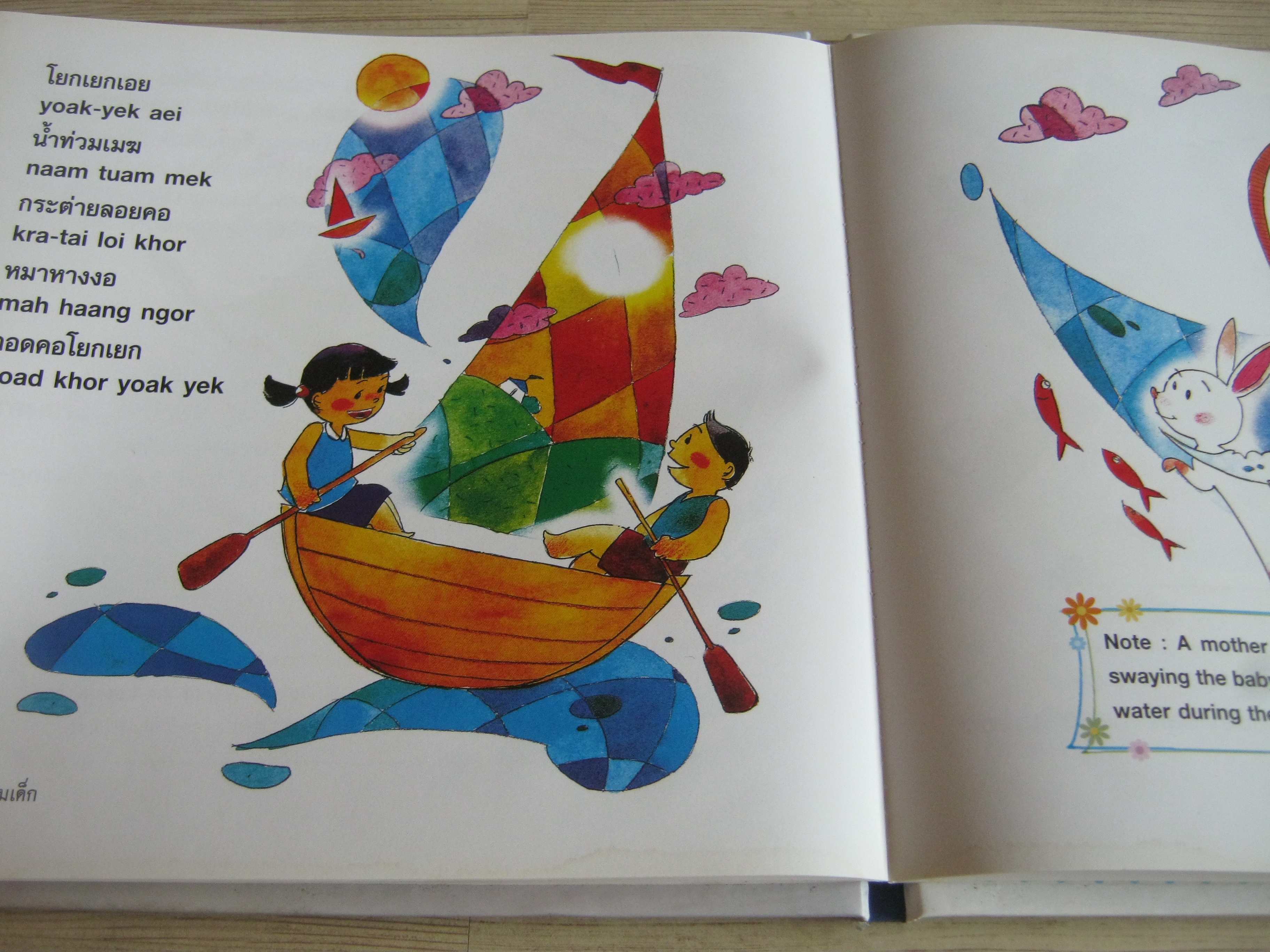 หนังสือชุดส่งเสริมการอ่าน ไทย-อังกฤษ เพลงกล่อมเด็ก ปิยะวดี โชคดีผาสุข เรื่อง ปวีณา เบ้าคำ แปล กลุ่มการ์ตูนสี่ขาว ภาพ