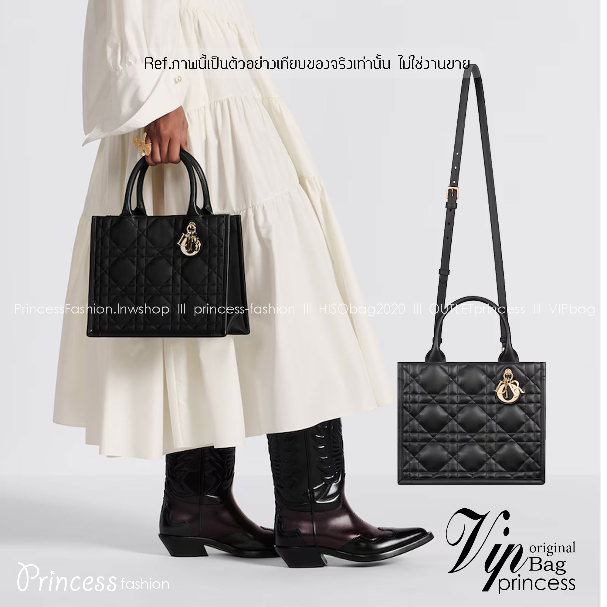 พร้อมส่ง 4 สี Small Dior Book Tote Macrocannage / DIOR TOTE BAG กระเป๋าทรงโท้ท เกรดออริ สลับแท้ 1:1 ใช้ต่างประเทศได้