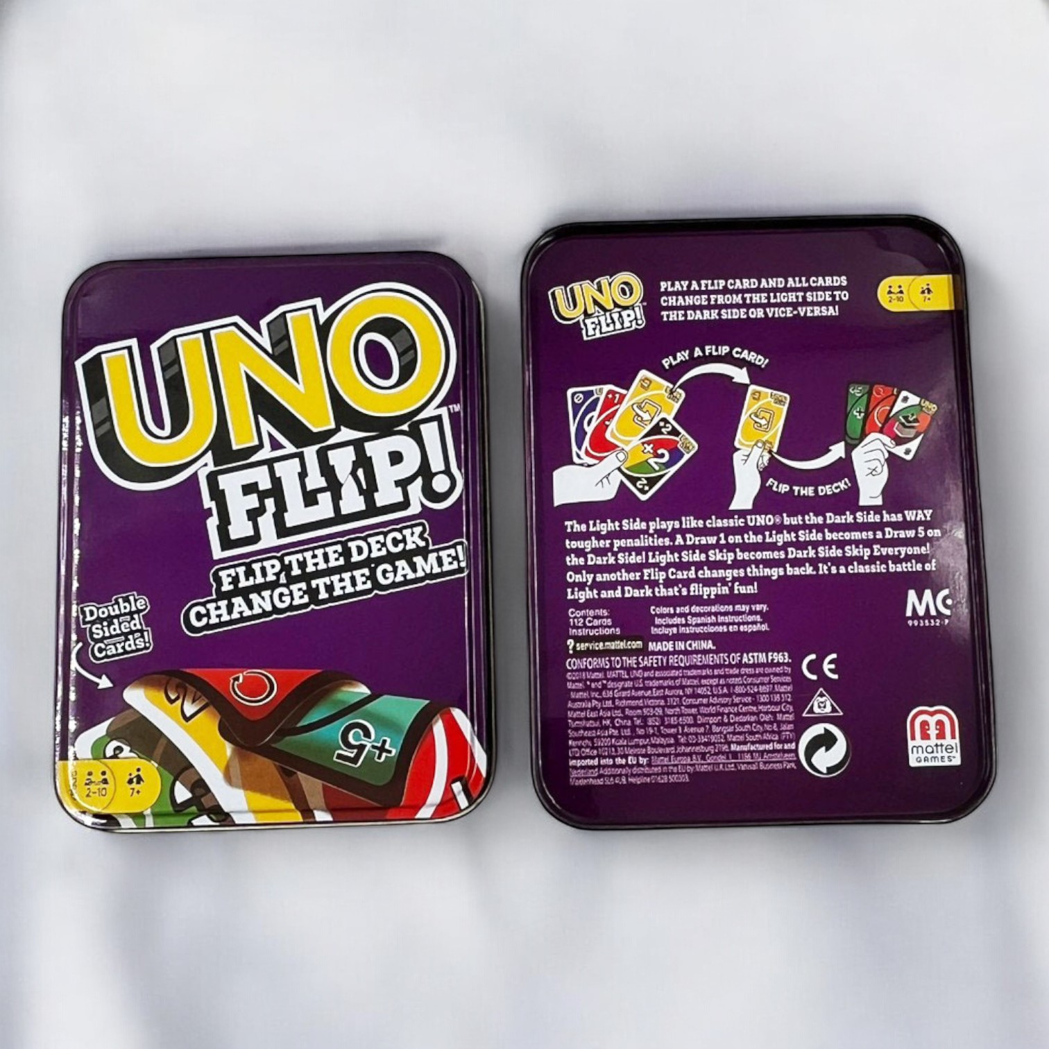 อูโน่ฟลิปป์แบบกล่องเหล็ก(Uno Flip)