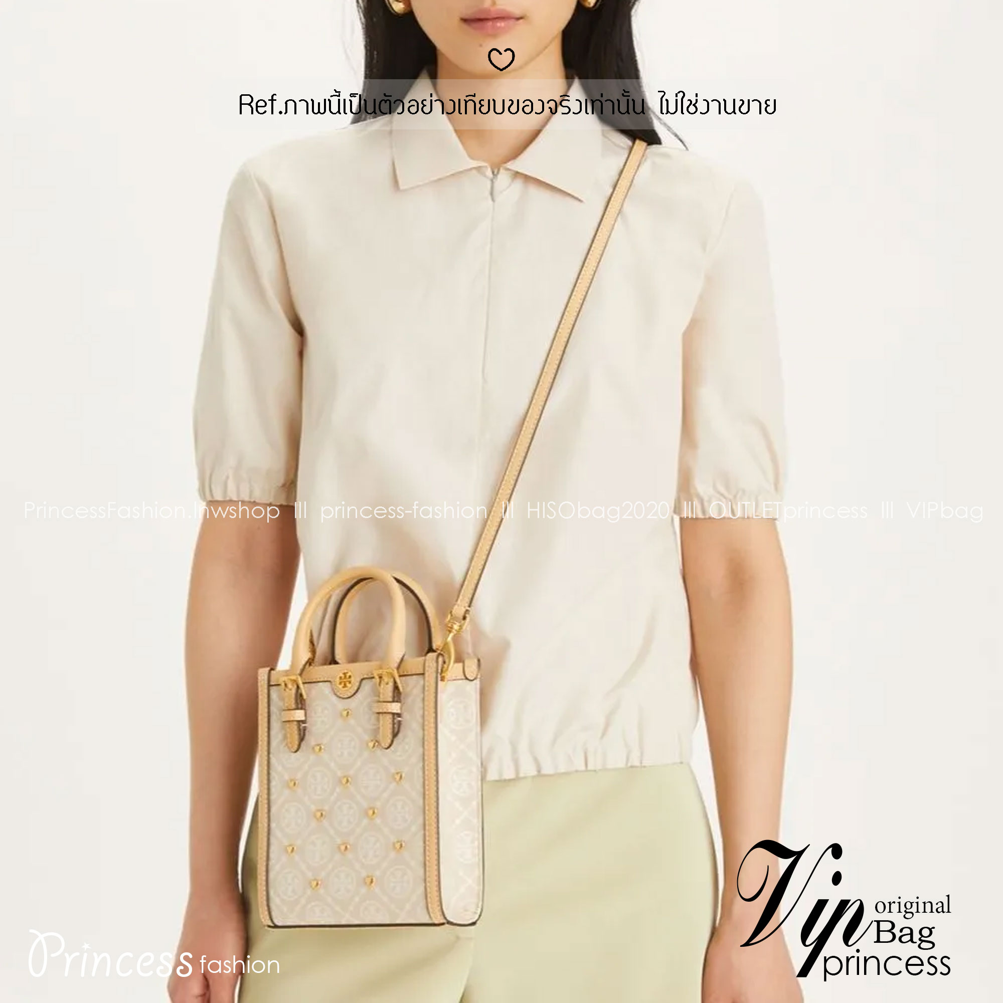 TORY BURCH Mini T Monogram Tote ivory multi heart shape / Tory Mini Tote Bag กระเป๋าทรงโท้ทมินิแต่งหัวใจสีทองสวยหรู น่ารักรุ่นใหม่ล่าสุด เกรดท็อปออริ เทียบแท้ 1:1 เกรดดีสุด ใช้งานต่างประเทศได้