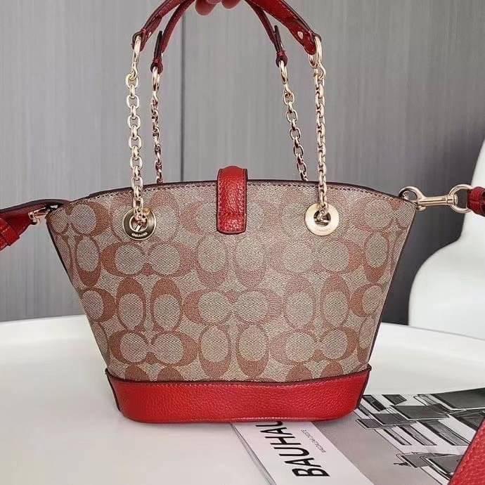 COACH Lane Bucket Bag In Signature Canvas C8597 C8399 พร้อมส่งที่ไทย