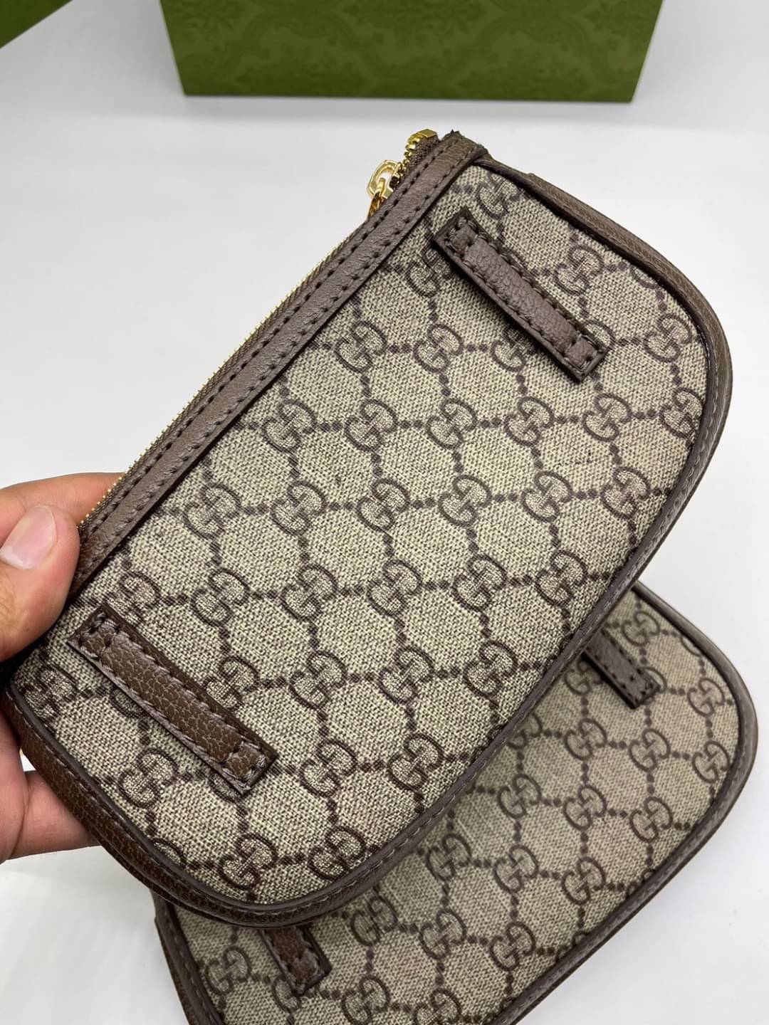 GUCCI Mini belt bag with round Interlocking G / Gucci Belt Bag เกรดออริจินอล กระเป๋าคาดเอว คาดอก เข้าเซ็ท 3 ใบ สุดคุ้ม รูปทรงเรขาคณิตนำเสนอใหม่อีกครั้งในคอลเล็กชั่น Gucci Love Parade