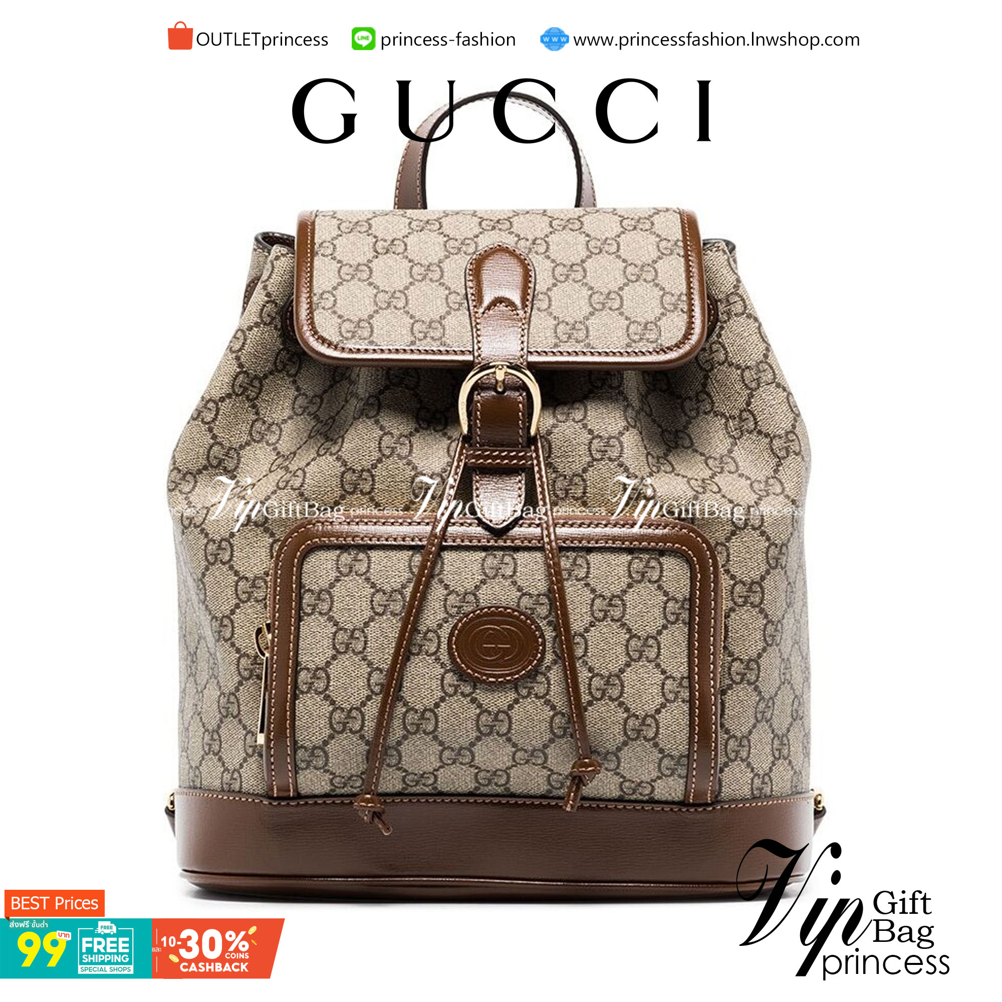 VIP 】หนังแท้ Gucci GG Supreme canvas backpack น้องน่ารักอดใจยังไงไหว!! กระเป๋าเป้สะพาย ไซส์กำลังดี รูปทรงสวยลงตัว วัสดุหนังแคนวาส ด้านหน้ามีช่องซิปปิด มีฝาปิดกันของหล่น ภายในเป็นช่องโล่ง ใส่ของสำคัญๆได้ พกแบบคิ้วท์ๆ ชิคๆ สายสะพายยังสามารถปรับตามตัวได้อีก 