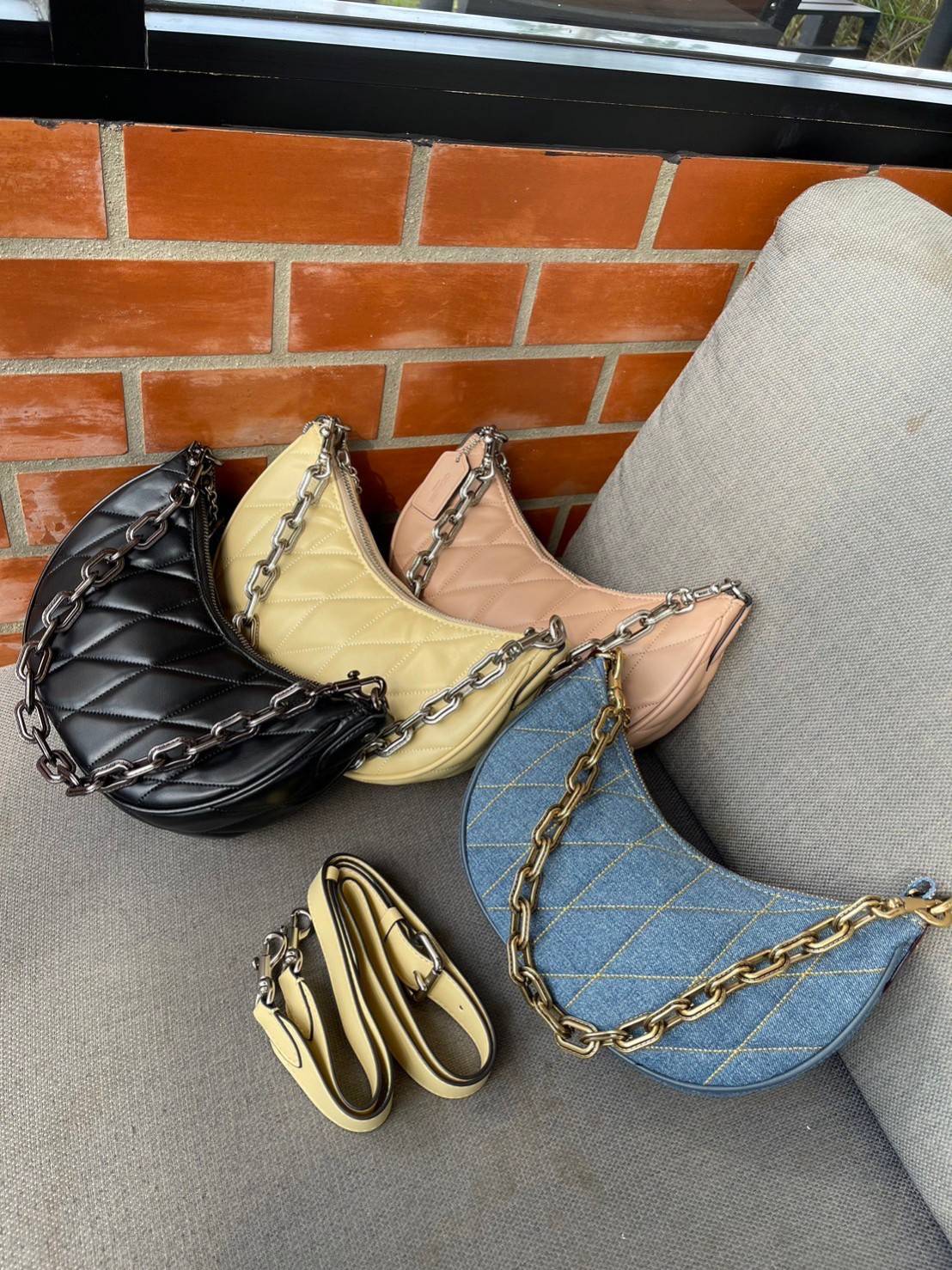 พร้อมส่ง 4 สี COACH CP148 MIRA SHOULDER BAG WITH PILLOW QUILTING กระเป๋าสะพายดีไซน์สวย 🧡 เกรดท็อปออริจินอล 1:1 สลับแท้ เกรดดีสุด ใช้งานต่างประเทศได้