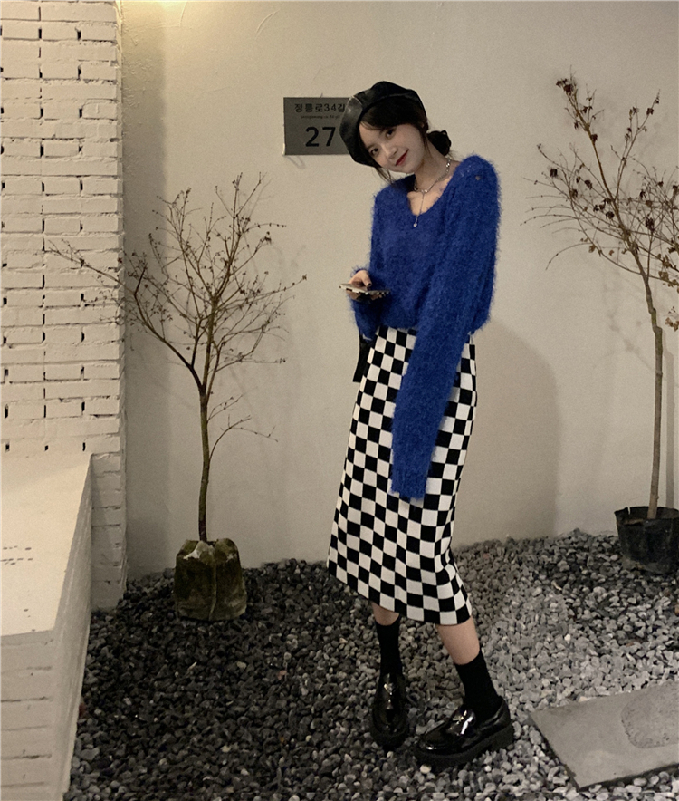 พร้อมส่ง 🎐 Minia skirt กระโปรงลายตารางสวยมาก (IN35851)