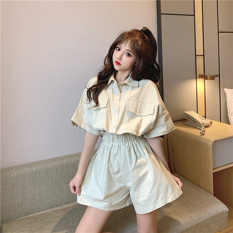 พร้อมส่ง 🌞 Maliyah set เซตเสื้อ&กางเกงขาสั้น (IN33702)
