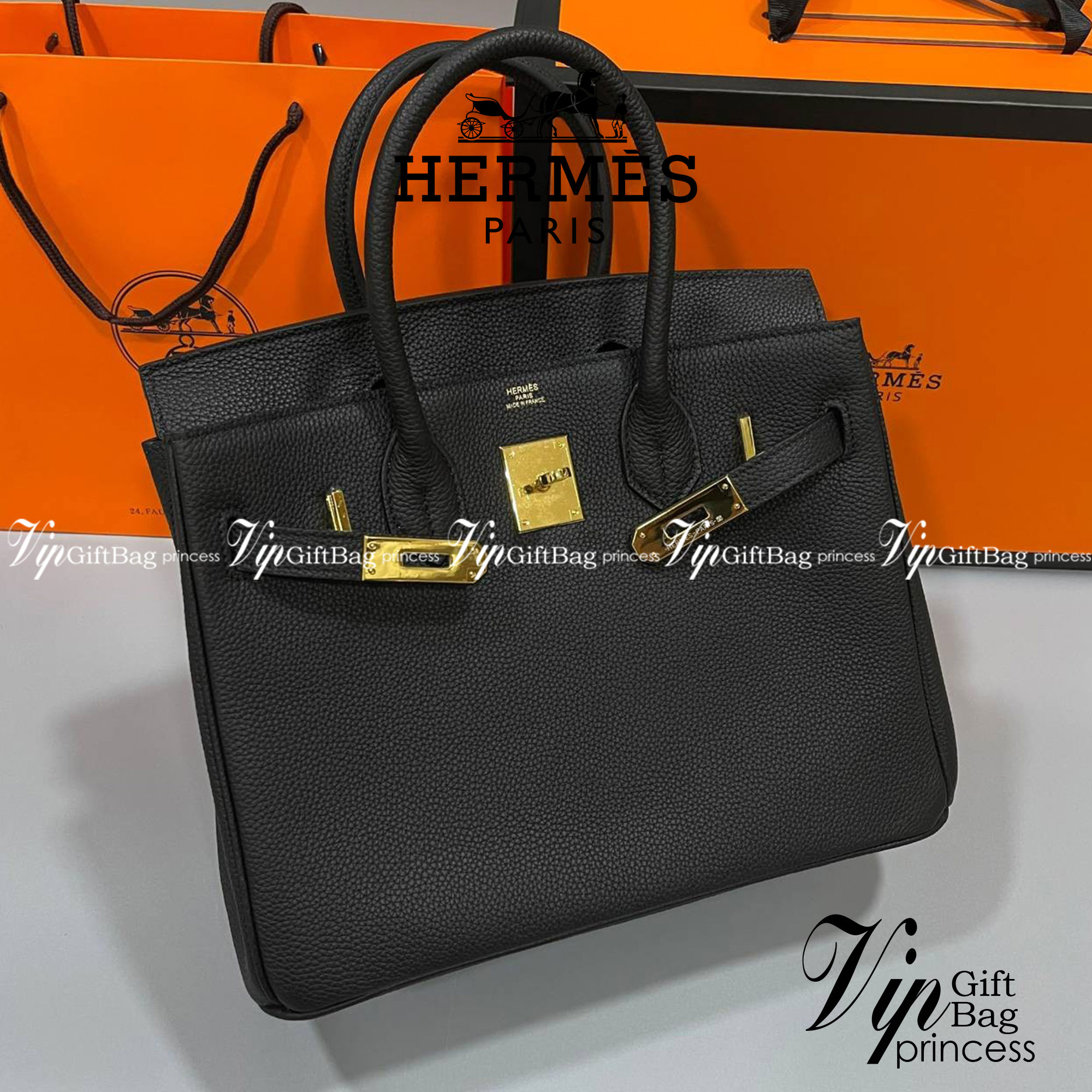 หนังแท้ Hermes BIRKIN 25CM epsom in MAUVSSYLESTE COLOR FULL HANDMADE GOLD HARDWARE เกรดออริจินอล ภาพสินค้าถ่ายจากงานขายจริง
