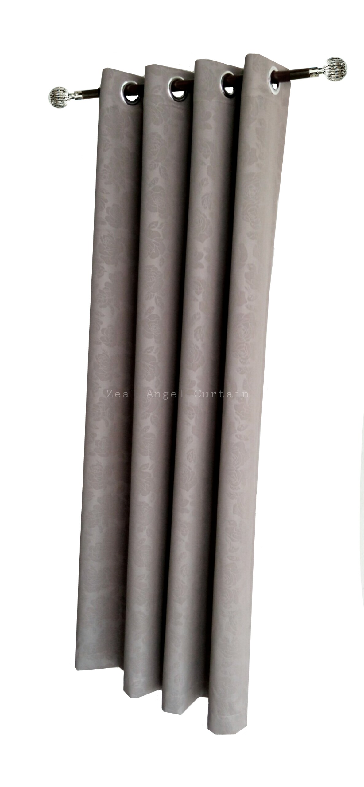 ผ้าม่านก.130*ส.150ซม./ผืน รุ่นโรซี่ (Rosy) สีเทาเข้ม