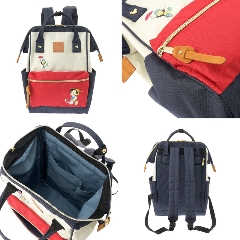 Anello x Walt Disney Mickey & Friends Limited Edition Japan Backpack เป็นการร่วมงานของ anello และวอล์ทดิสนีย์ ที่มาวาดลวดลายลงบนกระเป๋าเป็นตัวละครดิสนีย์ที่มีสีสันน่ารักสดใส วัสดุ canvas คงแบบฉบับที่ปากกระเป๋ามีโครง อีกหนึ่งคอลเลคชั่นที่ควรต้องมีไว้ครอบคร