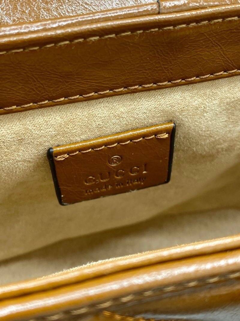 VIP GIFT 】หนังแท้ GUCCI GG Marmont Mini Shoulder Bag