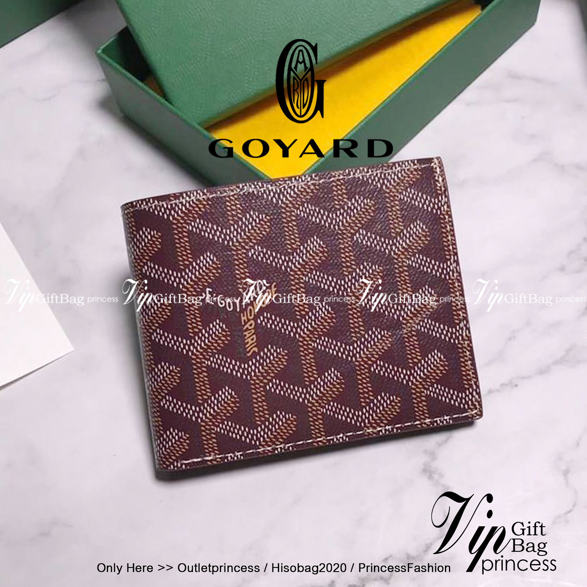 หนังแท้ GOYARD WALLET / GOYARD Victoire Bifold Wallet พร้อมส่งที่ไทย เกรดเทพออริจินอล หนังเกรดดีสุด กระเป๋าสตางค์ผู้ชายใบสั้น พร้อมกล่องเขียวแบรนด์สวยหรู อีกรุ่นที่ยอดขายไม่เคยตก ภาพสินค้าถ่ายจากงานขายจริง ใช้งานต่างประเทศได้เลยค่ะ
