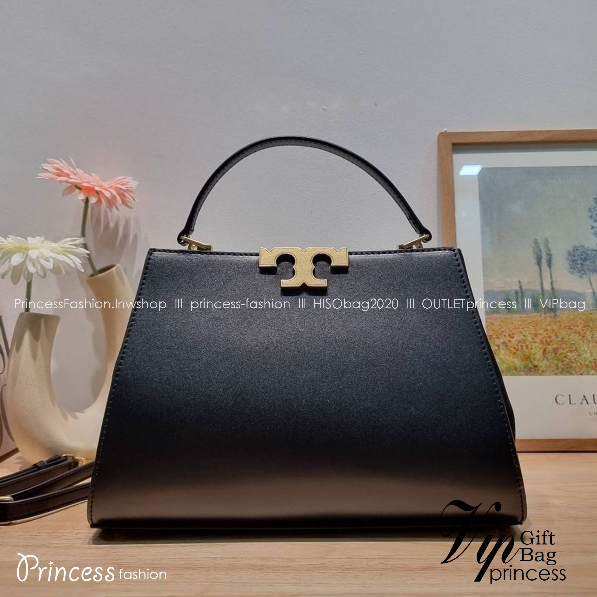 TORY BURCH ELEANOR SPAZZOLATO SATCHEL ใหม่และดูดีเกินต้าน กับกระเป๋าถือทรงสวย ใบใหญ่ ดีไซน์ผู้ดีเรียบหรู ถือขับผิวไปเลยทุกสี สวยคม มาพร้อมหูจับในตัว