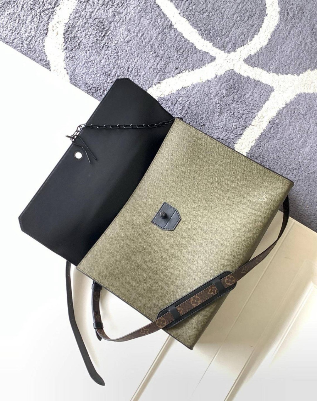 LV Robusto Briefcase Monogram กระเป๋าอเนกประสงค์ ทรงโท้ท หนังแท้ เกรดทออริ ท็อป วีไอพี เกรดดีสุด 1:1 ใช้งานต่างประเทศได้