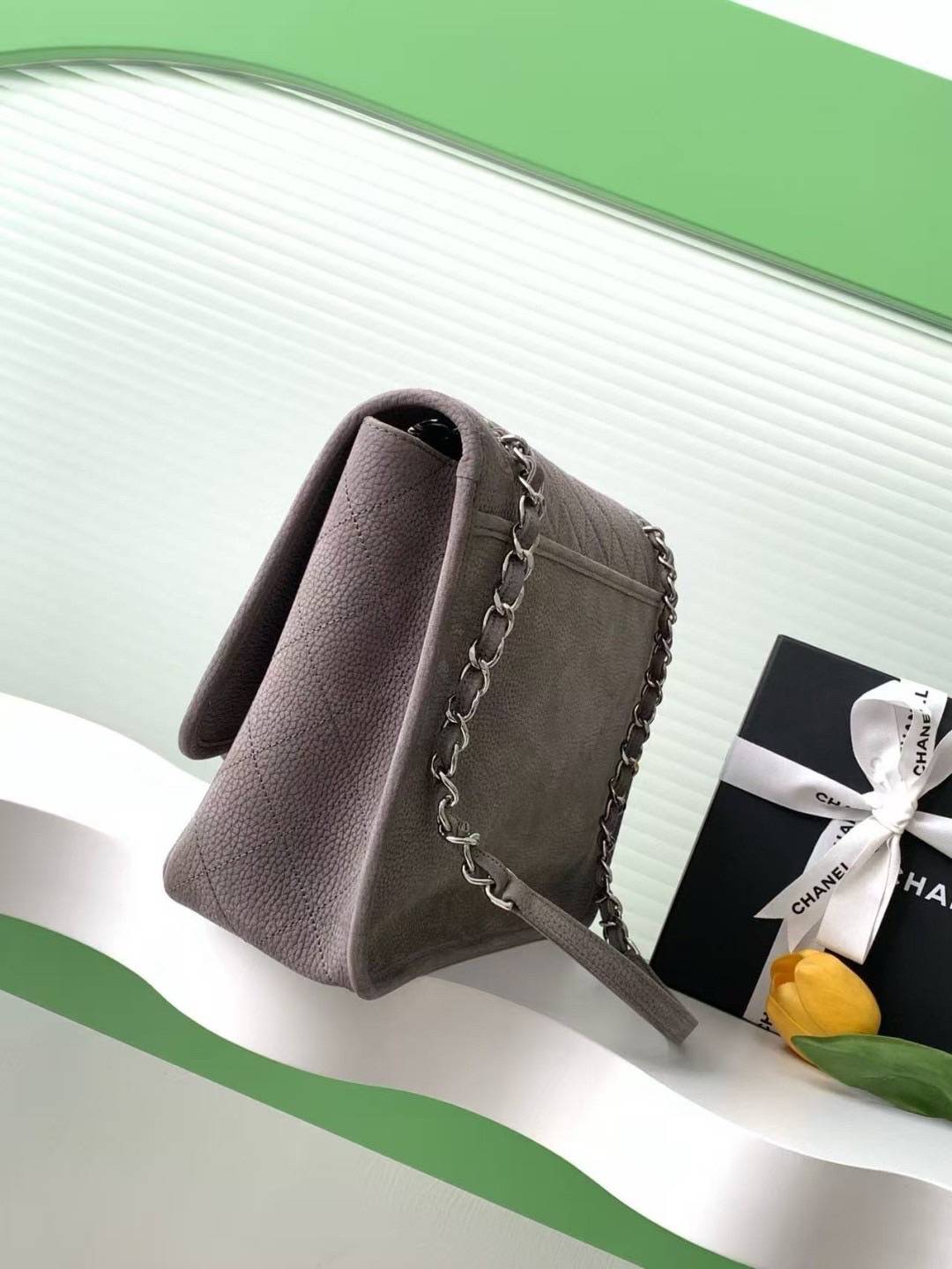 สลับแท้ New Chanel Classic flap bag (Ori)เทพ กระเป๋าสะพายหนังแท้ รุ่นวินเทจ เกรดดีสุด ผ่านทุก ตม 🤍 เกรดสั่งตัด ท็อปวีไอพี สลับแท้ 1:1 ภาพถ่ายจากงานขายจริง ใช้งานต่างประเทศได้