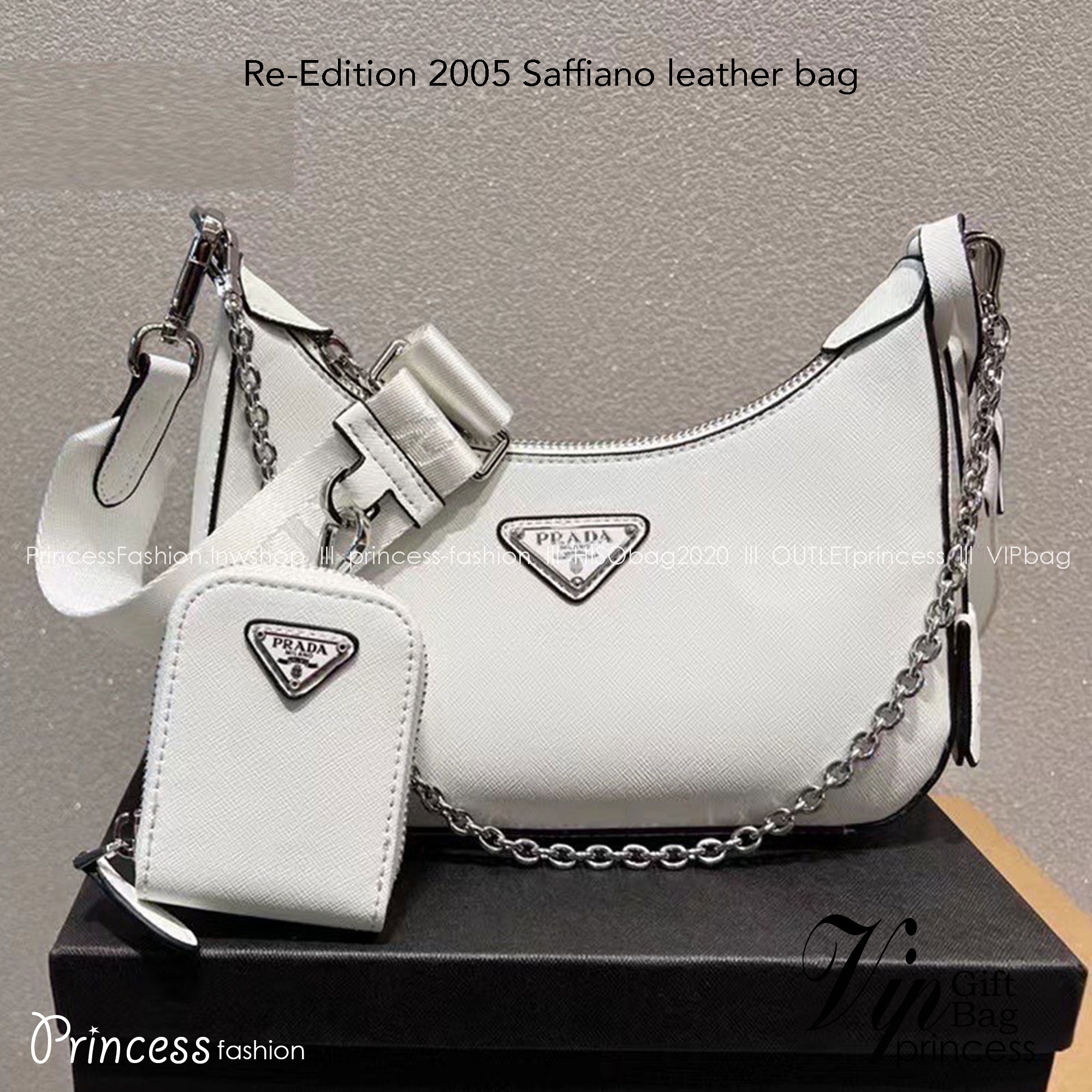 Prada Re-Edition 2005 Saffiano leather bag / PRADA COLLECTION SS22 🔥 HOTS ITEM มาเเรงสุดตอนนี้ น่ารักมากๆ สีพาสเทล สีสายฝอ มาแบบจัดเต็มมาก ถือเกร๋ๆคาเฟ่ต้องลงเเล้วล่ะเเม่ หรูหราเลยค่า ปังสุดดด