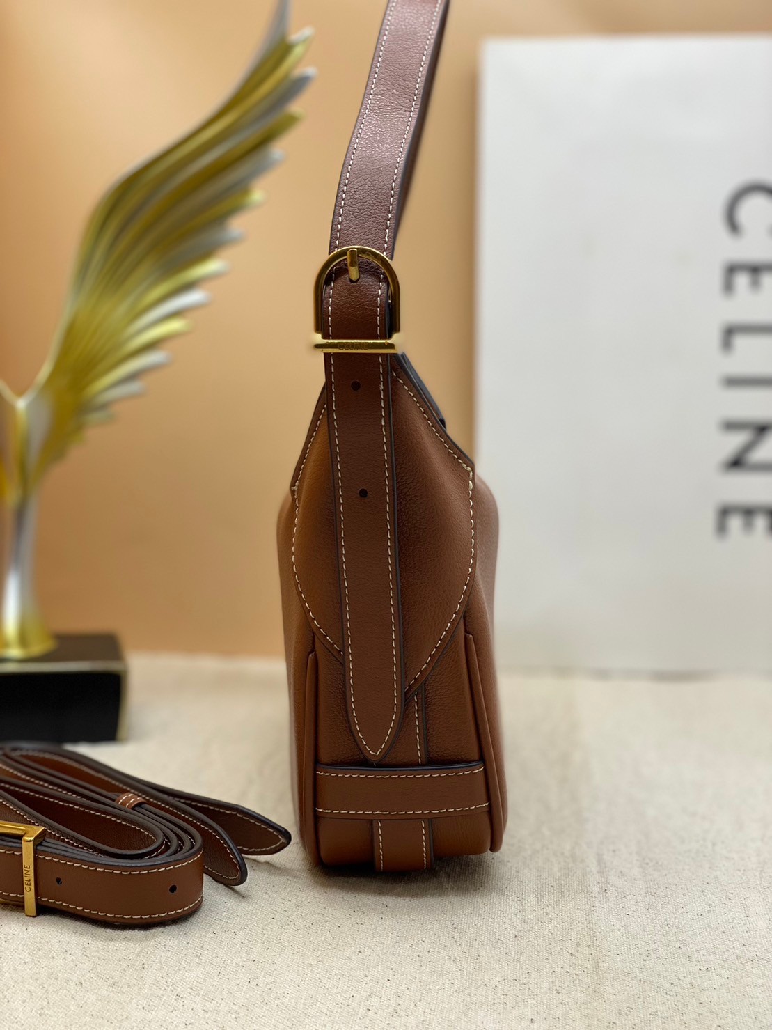 พร้อมส่ง 3 สี CELINE ROMY SHOULDER BAG 21cm เกรดออริ 1:1 สลับแท้ ภาพถ่ายจากงานจริง ใช้งานต่างประเทศได้