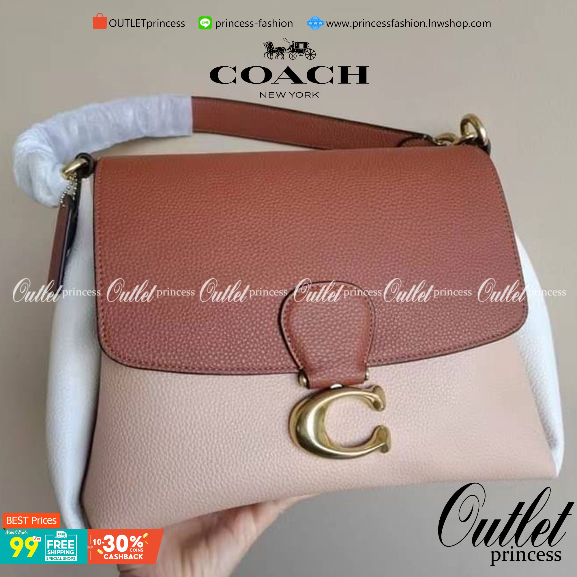 COACH Coated Canvas Signature May Shoulder Bag พร้อมส่งที่ไทย คัดงานคุณภาพ จัดเต็มมาให้ต่อนรับปีใหม่นี้ค่าา ✔️กระเป๋าหิ้ว//คล้องไหล่//สะพายข้างได้ ใบใหญ่ สุดคุ้ม! ✔️หนังแท้ชั้นดีที่สุด หนังหนานิ่ม รู้สึกได้ตอนสัมผัสค่ะ สวยมากๆ ✔️ด้านห