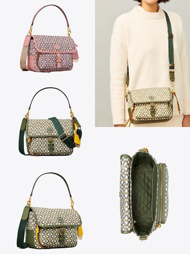 ของแท้ 💯% Tory Burch Piper Printed Crossbody 74656 กระเป๋าถือ สะพายข้างหรือ Crossbody ได้ ด้านในโล่งมี1ช่องซิป และ1ช่องใส่ของจุกจิก ซับในผ้าสวยหรู มีช่องซิปใส่ของด้านนอก