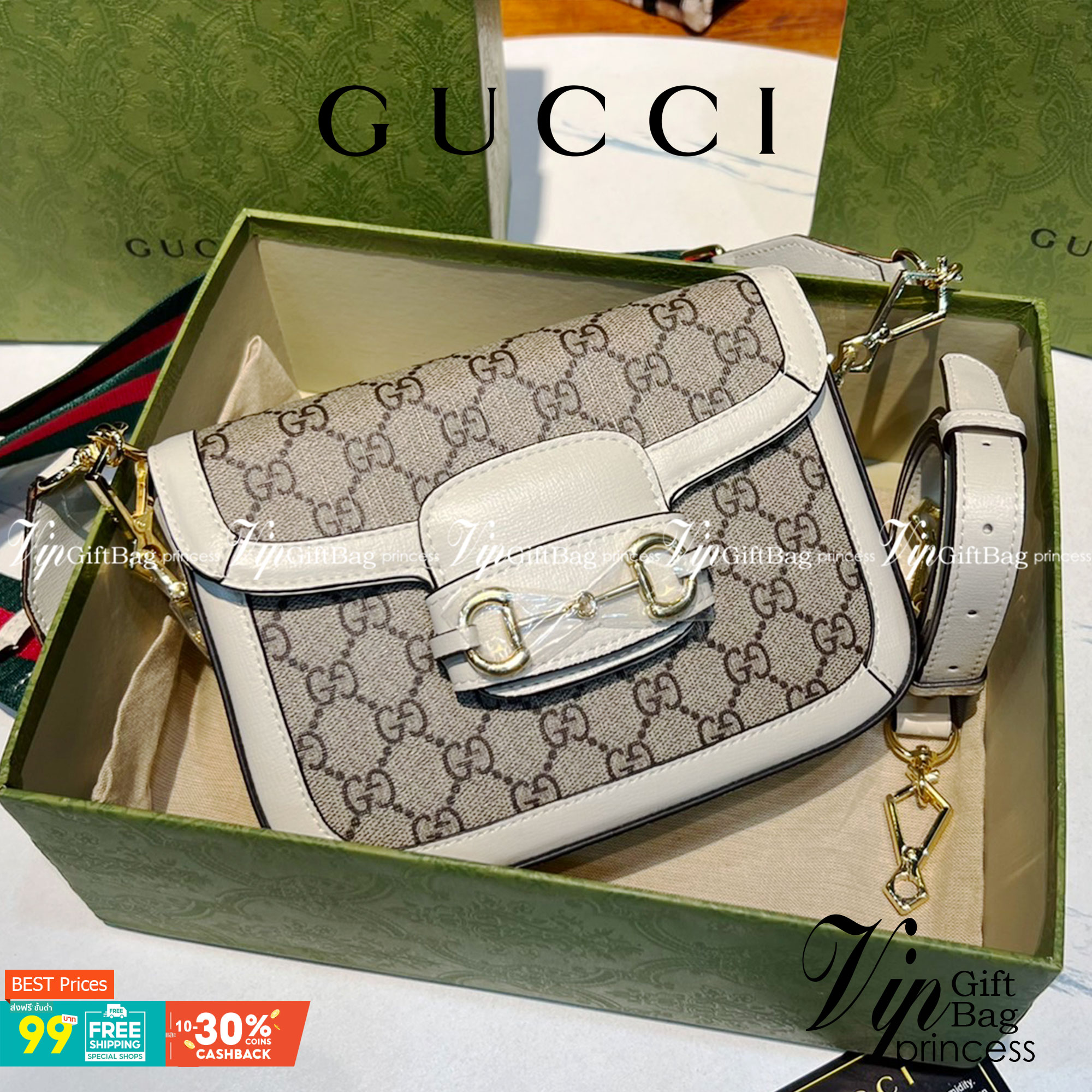 หนังแท้ GUCCI Horsebit 1955 mini bag GG Supreme canvas ที่สุดของรุ่นที่ฮอตหนักมาก คอลเลคชั่นที่ยอดขายดีตั้งแต่วันแรกที่ลง shop ด้วยรูปทรงที่กะทัดรัด ตอบโจทย์ได้ทุกลุค ทุกไลฟ์สไตล์ ใช้งานได้ง่ายคล่องตัว เรียกได้ว่าใครไม่มีได้ยังไง สวยขนาดนี้!!