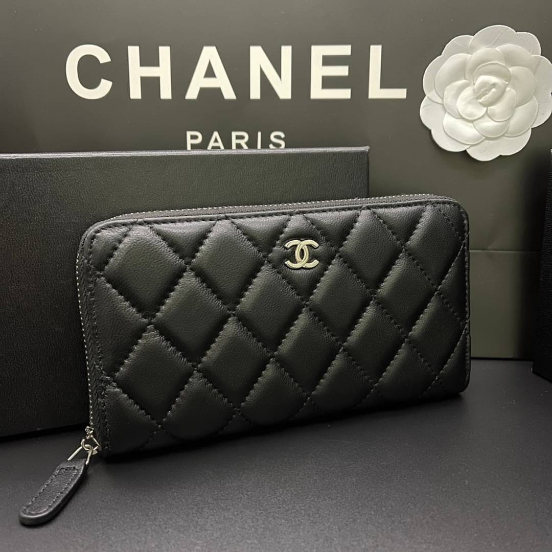 Chanel Long Wallet / CHANEL ZIP AROUND WALLET กระเป๋าสตางค์ใบยาว รุ่นยอดนิยมคลาสสิกเป็นอมตะ เป็นใบยอดนิยมของสาวๆ เลยค่าา