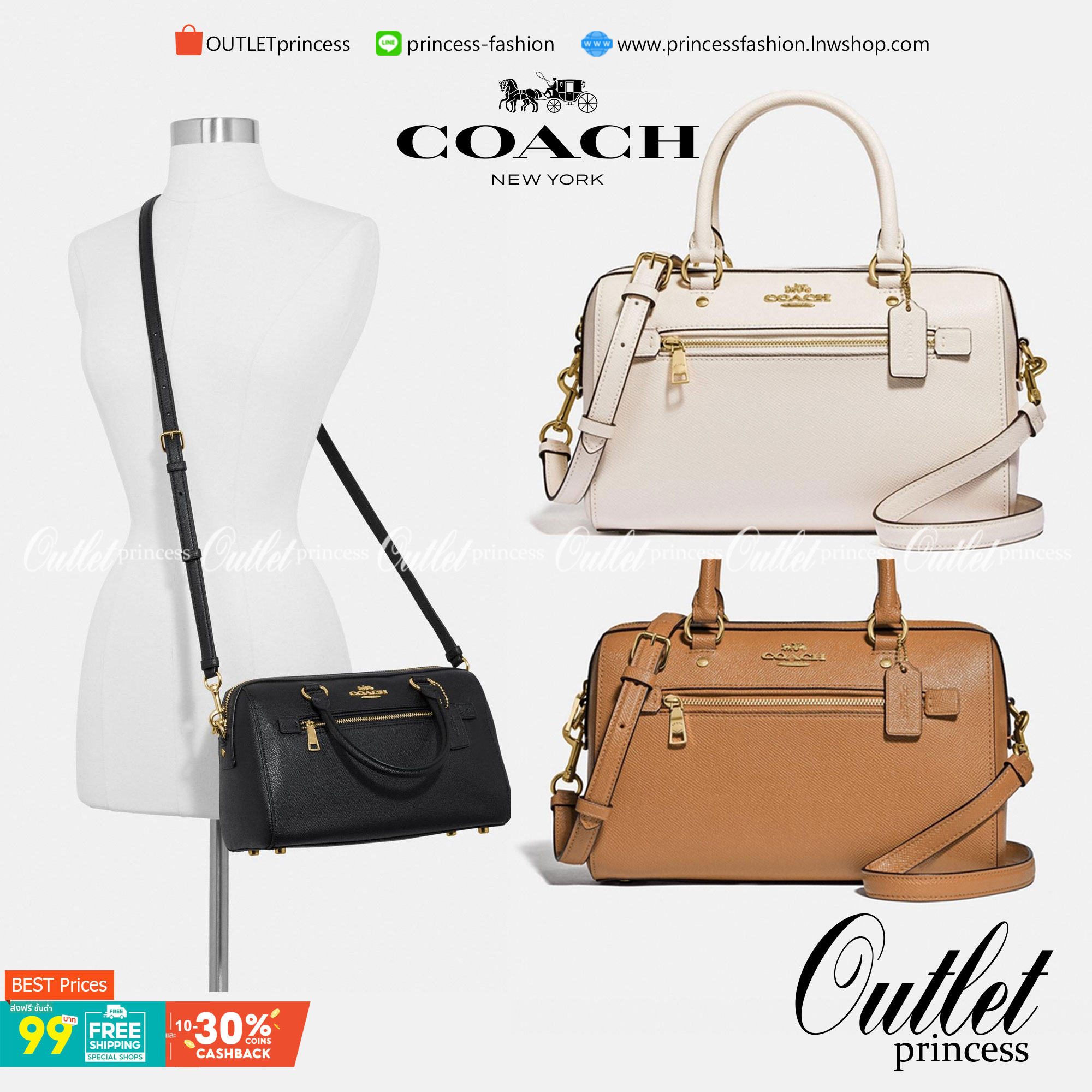 COACH ROWAN SATCHEL BAG ((79946)) กลับมาอีกครั้ง พร้อมสีหายากค่ะ! กระเป๋าหิ้วทรงหมอนสุดฮิตของสาวๆ//สะพายข้างได้ หนังแท้ ลายหนังสวย ทรงสวย ด้านหน้ามีช่องซิปให้หนึ่งช่อง เปิดปิดช่องหลักแบบซิป ภายในกว้างใส่ของจำเป็นของสาวๆได้ครบ มีช่องเล็กและช่องซิปใส่ของจุก