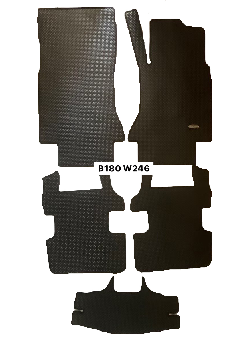 ยางปูพื้นรถยนต์ BENZ B-CLASS W246 ปี2011-16 พรมกระดุมเล็ก เบ๊นซ์ บีคลาส สีดำ เข้ารูป ภายในรถ 5ชิ้น *(สินค้าลดล้างสต็อค)