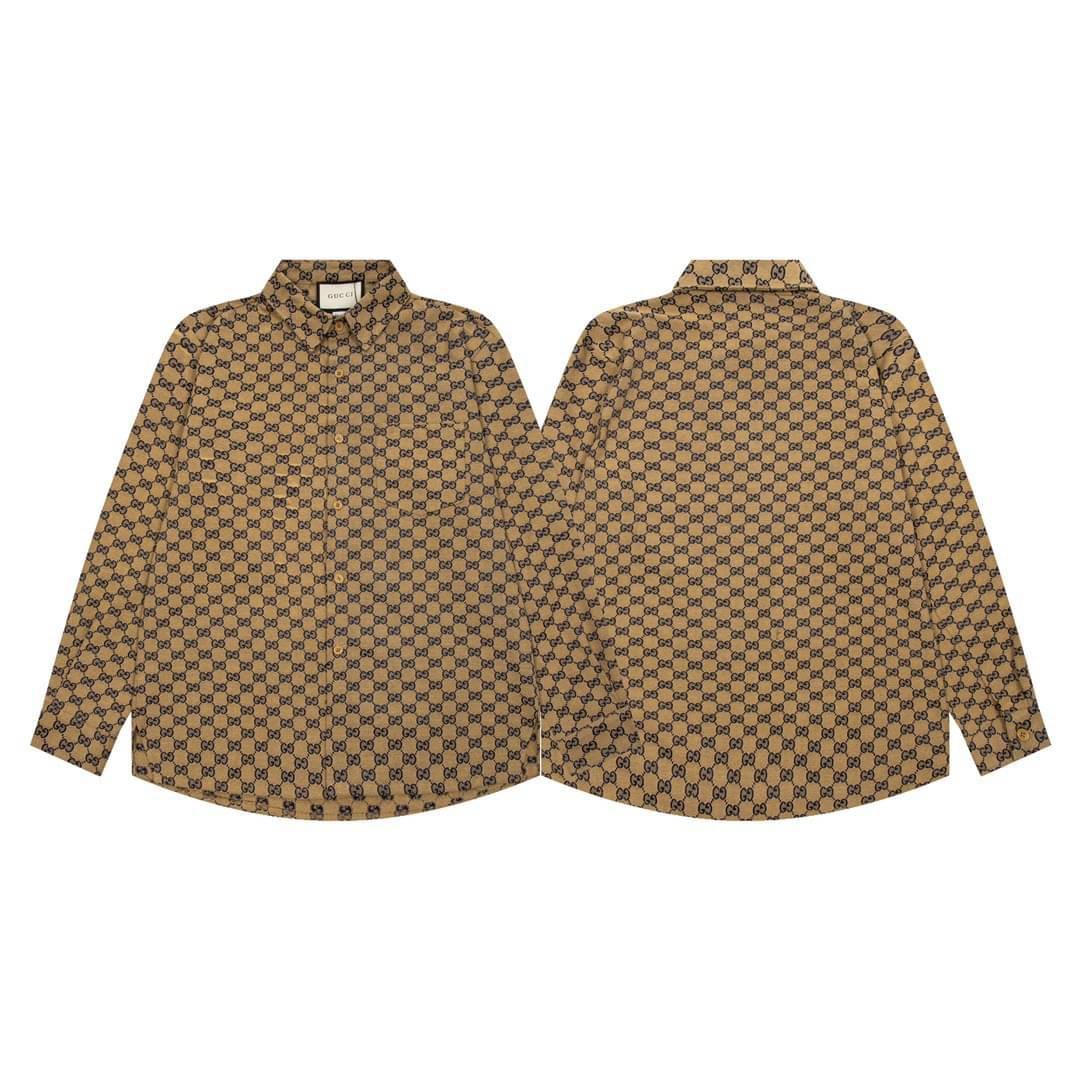 GUCCI Monogram Shirt / Gucci shirt เกรดออริจินอล มีป้ายแท็กที่คอเสื้อ ใส่ได้ทั้งผู้หญิงผู้ชาย พร้อมส่งที่ไทย ภาพสินค้าถ่ายจากงานขายจริง ใช้งานต่างประเทศได้