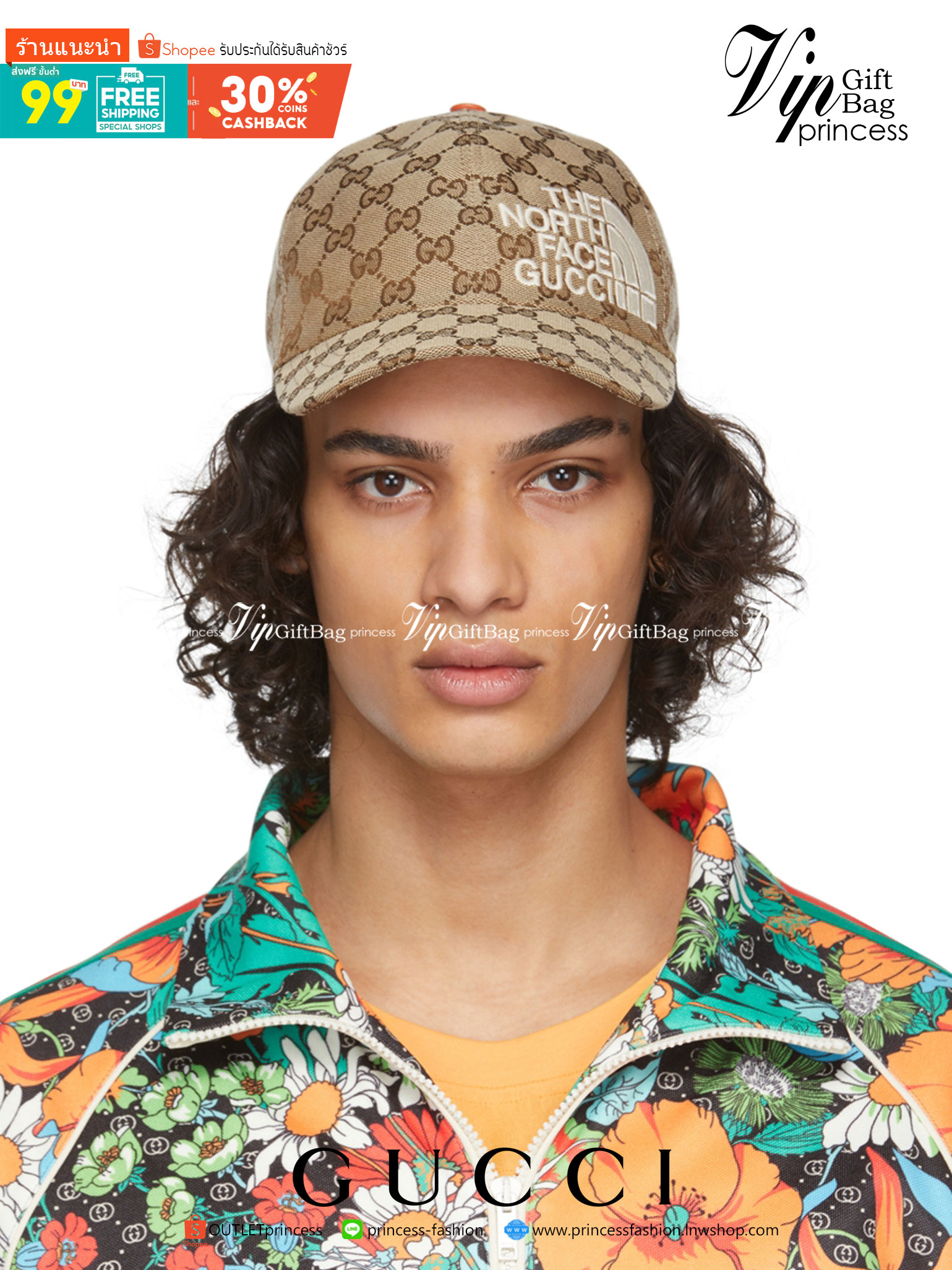 The North Face x Gucci baseball hat พร้อมส่งที่ไทย หมวกเบสบอลผ้าใบ Original GG วัสดุผ้าแคนวาส ปักละเอียดคมชัด เกรดออริจินอล สวย คุ้มค่า ด้านหลังหนังแท้ ปรับระดับได้ รุ่นนี้เป็นการร่วมมือกันระหว่างสองแบรนด์ที่มีประวัติและค่านิยมที่คล้ายคลึงกัน เพื่อเฉลิมฉล