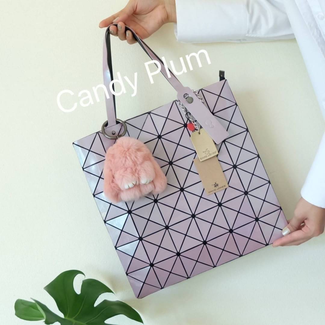David Jones รุ่น Candy color ใบนี้ มาพร้อมกับน้องกระต่าย DV ขนฟู นิ่มๆ สีเข้า set กับกระเป๋าคะ