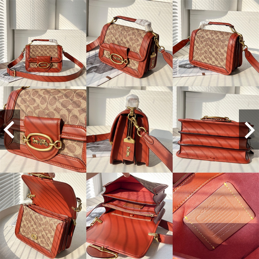 COACH C8452 C8450 C8449 C8451 Hero Shoulder Bag In Signature Canvas Women Crossbody Sling Handbag พร้อมส่งที่ไทย ดีไซน์ใหม่ล่าสุด ที่มาพร้อมความหรูยกระดับ กระเป๋าถือ/สะพายข้าง ออกแบบทรงสวย คลาสสิค ขนาดกำลังพอดี ไม่ว่าจะถือ หรือสะพายสายครอส ก็ดูดีแบบไม่ต้อ