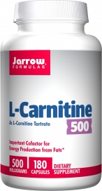 (Pre-order) Jarrow Formulas, L-Carnitine 500 500 mg 180 Capsules