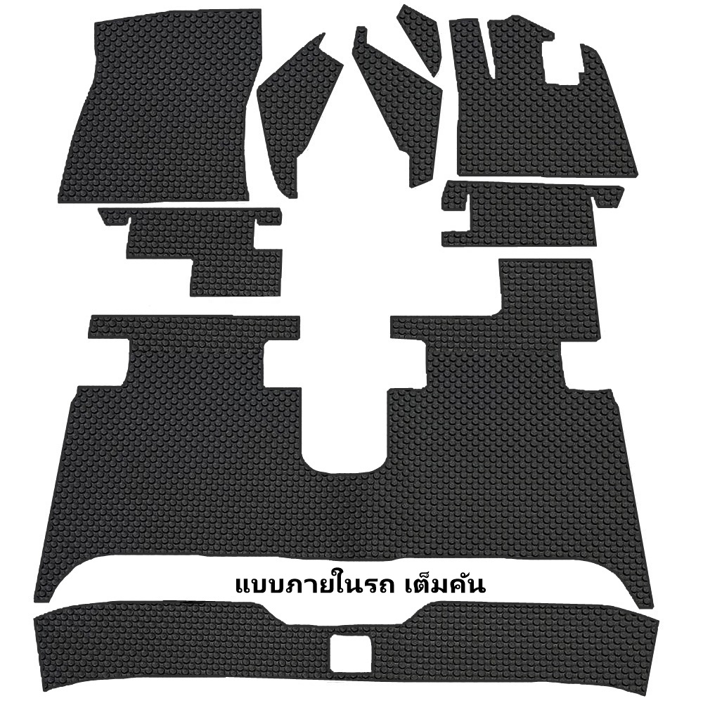 ยางปูพื้นรถยนต์ ZEEKR X 2024 พรมกระดุม ซีเคอาร์ เอ้กซ์ สีดำ เข้ารูป ในรถ เต็มคัน