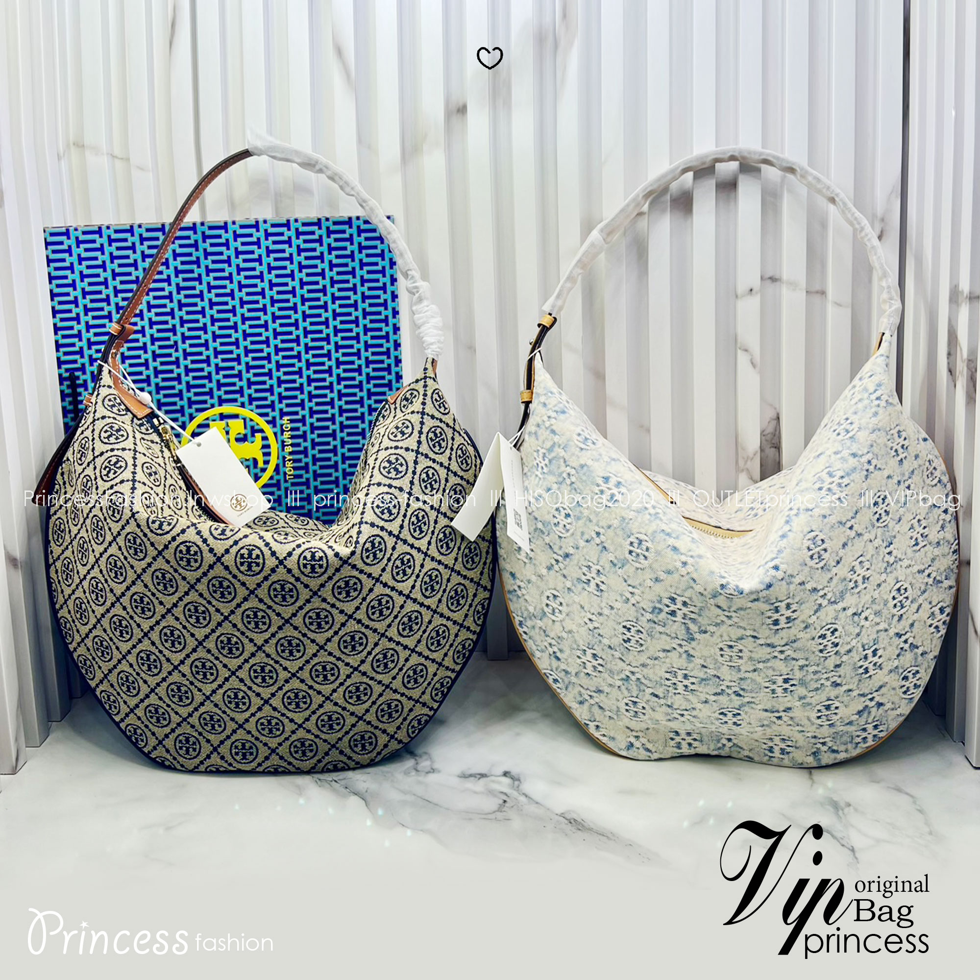 ORI หนังแท้ | Tory Burch T Monogram Balloon Bag 40cm กระเป๋าสะพายทรงโฮโบใบใหญ่ ถือหรือคล้องไหล่รูปทรงใหม่บอลลูนสวยหรูด้วยลายโมโนแกรมเต็มใบ ภายในโล่งกว้างจุของได้เยอะ คอลเลคชั่นใหม่มาแรง!