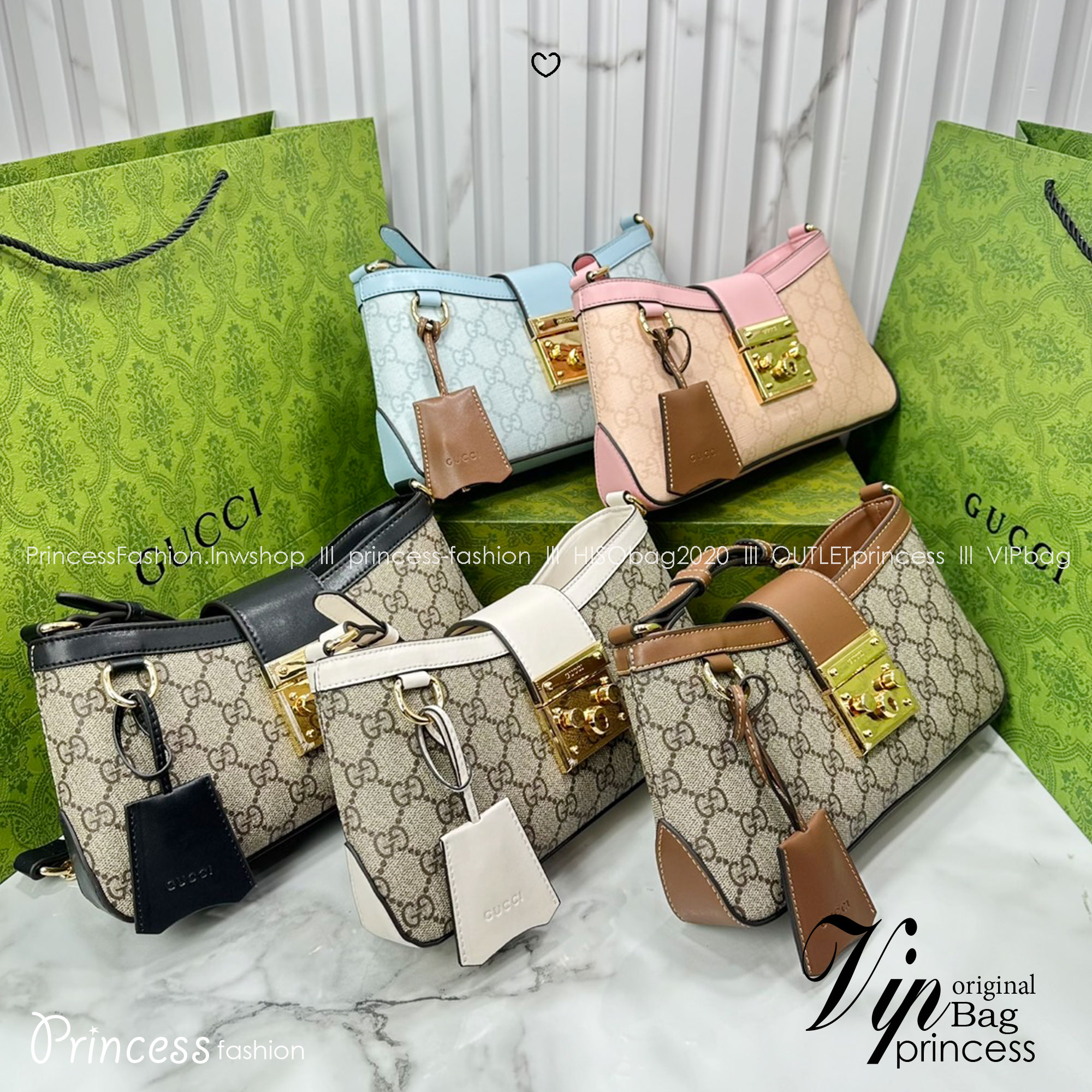 ORI หนังแท้ | GUCCI Padlock Small Shoulder Bag กระเป๋าสะพายทรงสวยวินเทจดีไซน์ไม่ซ้ำใคร หรูล้ำผู้ดี หนังแคนวาสพิมพ์ลายคมชัด ปากกระเป๋ามีแถบหนังคาดและอะไหล่กดล็อค