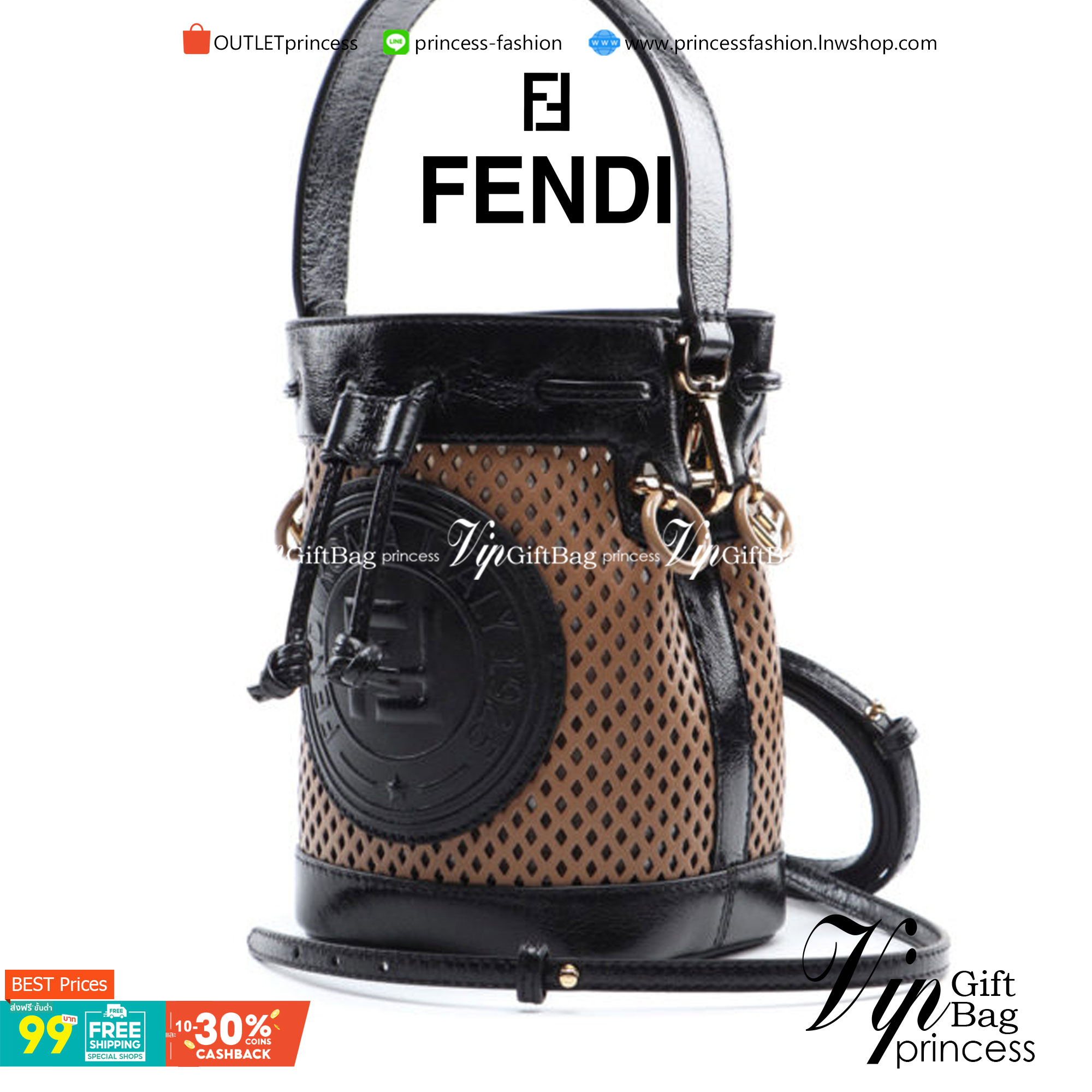 FENDI Mon Tresor mini bucket bag กระเป๋าถือทรงขนมจีบสุดคิ้วท์ หรือสะพายไหล่ วัสดุหนังแท้อย่างดี รุ่นใหม่ล่าสุด สวยหรู ดูแพง คุณนายสุดไปเลยค่า ถือแล้วสวยมากๆ จุของได้กำลังดี ทรงนี้ต้องมีติดตู้ไว้สักใบนะคะ!