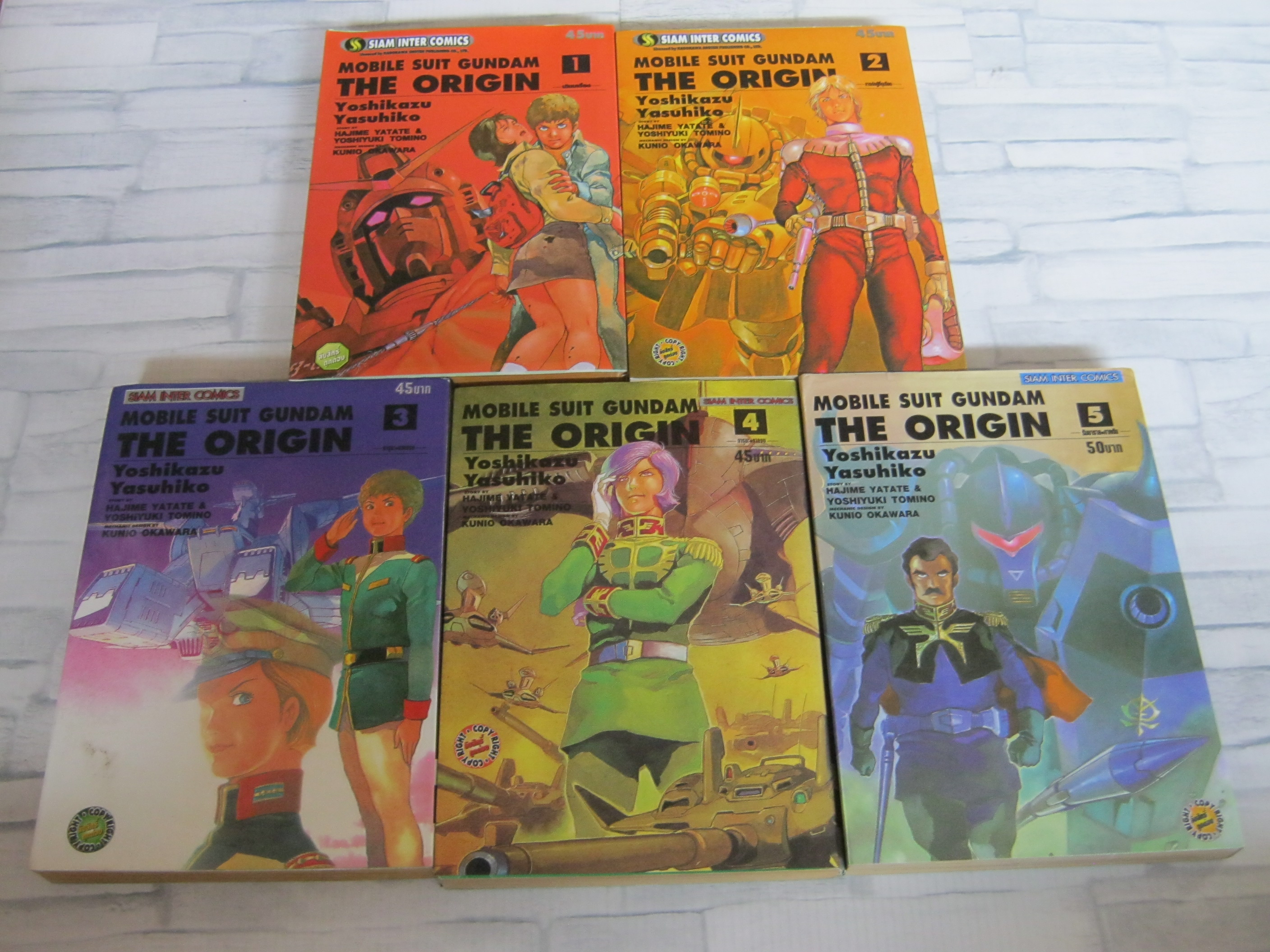 MOBILE SUIT GUNDAM THE ORIGIN ชุด เล่ม 1-5 Yoshikazu Yasuhiko เขียน***สินค้าหมด***