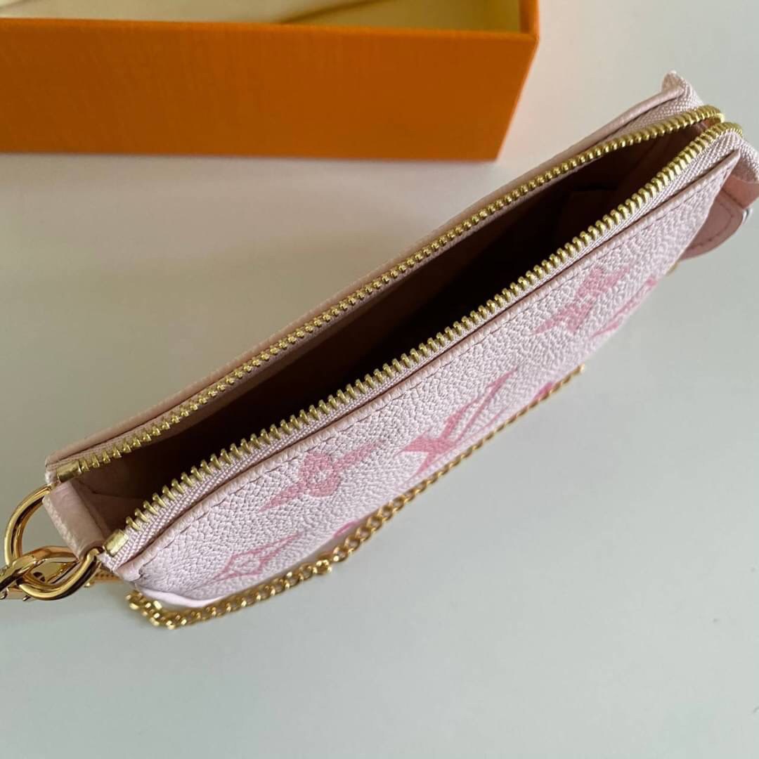 พรีเมี่ยมกิ๊ฟแท้ 100% 】พร้อมส่งที่ไทย!! ที่นี่ที่เดียว Louis Vuitton Mini Shoulder Bag Pink Pastel งานหนังแท้ทั้งใบ สีพาสเทลสวยละมุนมากค่ะ มีจำนวนจำกัดนะคะ