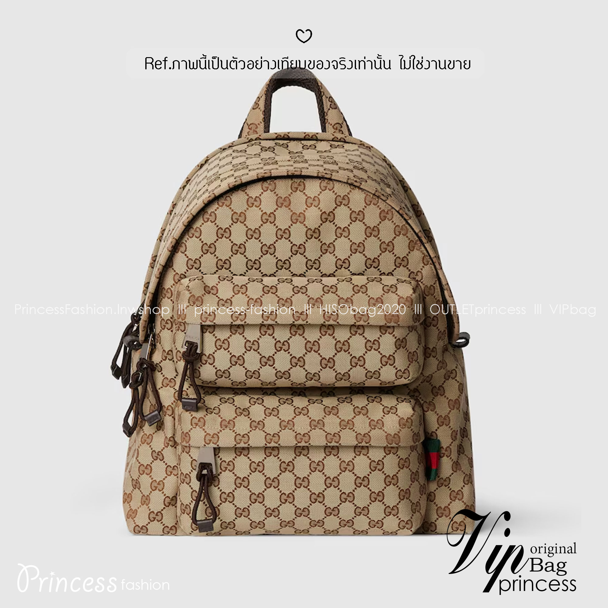 GUCCI Medium backpack with GG logo กระเป๋าเป้รุ่นใหม่เปิดตัวบนรันเวย์ Fall Winter 2024 รูปทรงผสมผสานความเรียบหรูและสปอร์ต พื้นหลังแต่งลายนูนพร้อมซับหลัง สะพายได้นานรับน้ำหนักได้ดี