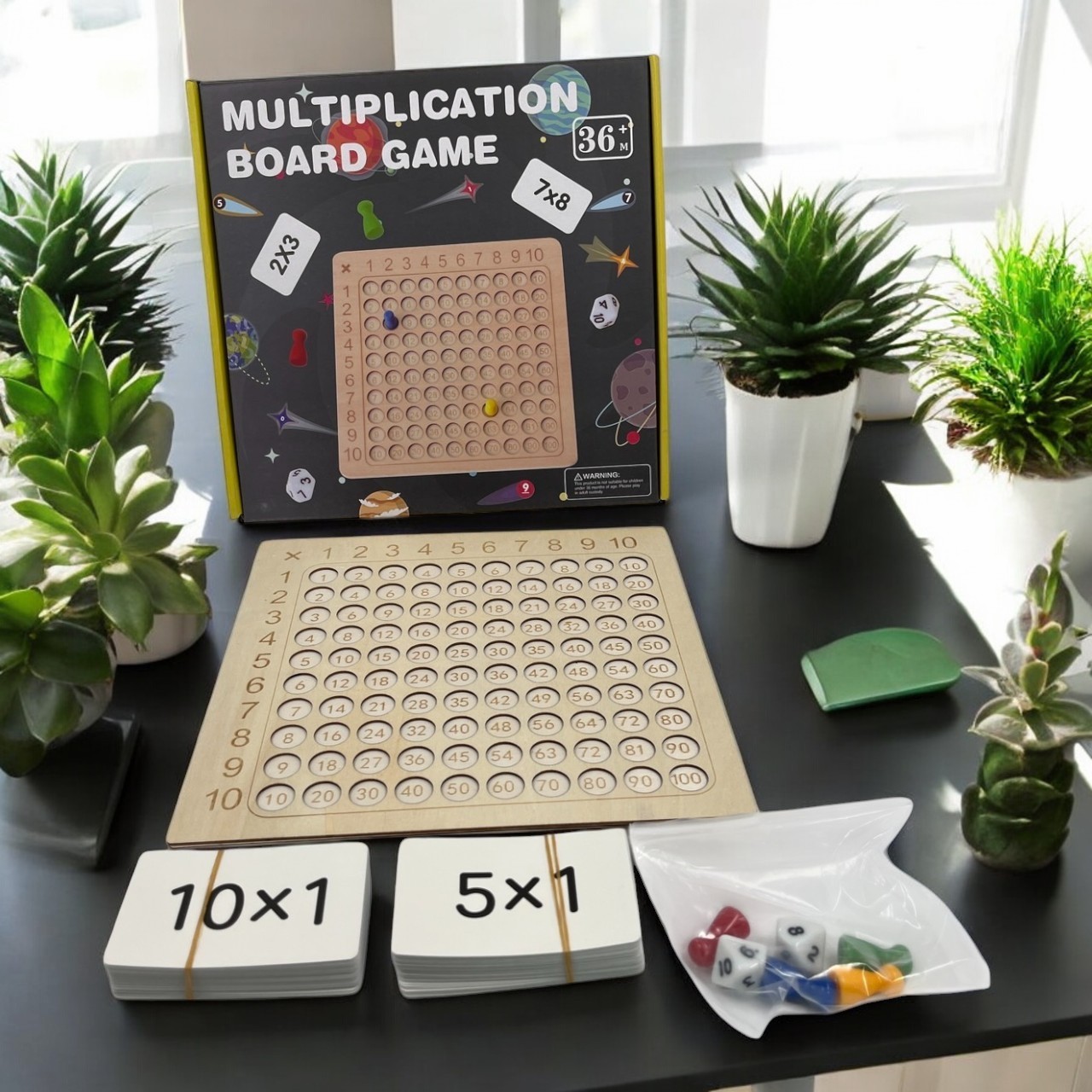 เกมฝึกการเรียนรู้เรื่องการคูณ (Multiplication board game)