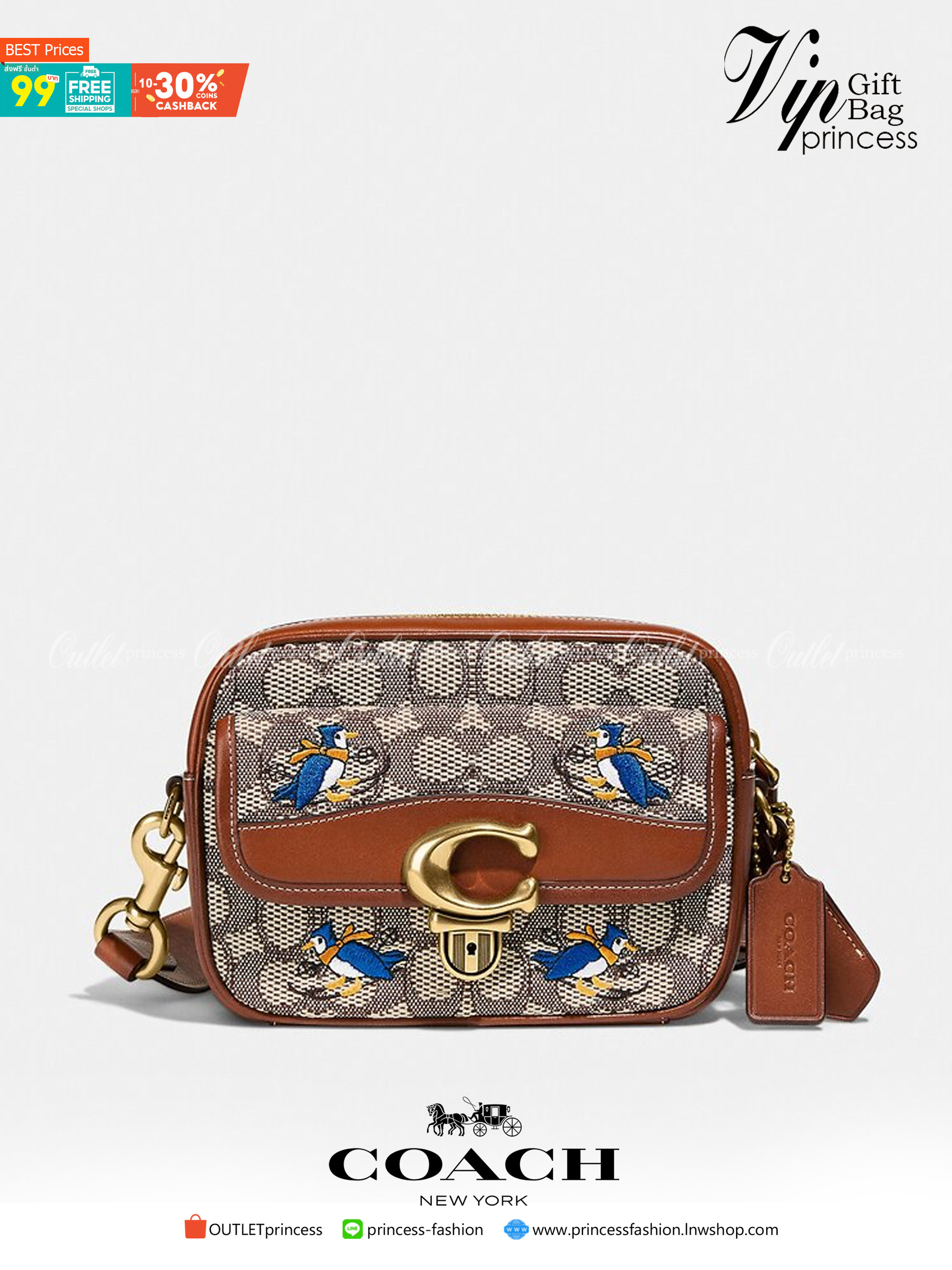 COACH C7764 STUDIO CAMERA BAG 19 IN SIGNATURE TEXTILE JACQUARD WITH CREATURES น้องเล็กใหม่สุดอีกหนึ่ง!! ขนาดเล็กกะทัดรัด มาแบบเลิศๆหรูๆมากแม่ พร้อมเทกเจอร์สุดคิ้วท์!! กระเป๋าสะพายข้างลุคไฮน์ ที่ดีไซน์ออกมาได้ปัง และดูแพงมากๆ ด้วยดีเทลคลาสสิคผสานความเป็นเอ