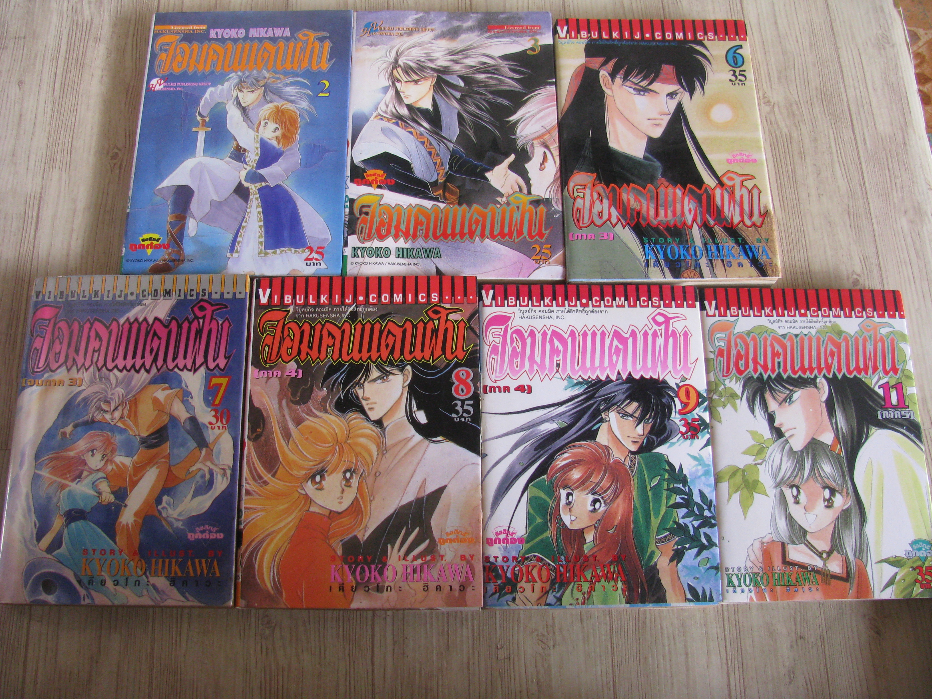 จอมคนแดนฝัน ชุด เล่ม 2,3,6,7,8,9,11 Kyoko Hikawa เขียน