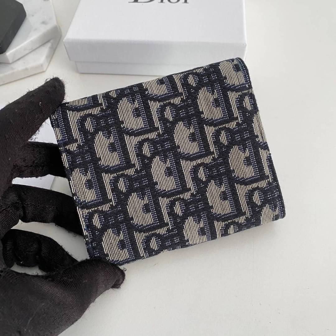 พร้อมส่ง 3 แบบ Dior wallet monogram MEN / DIOR Trifold Wallet / DIOR Coin 7 Card Wallet กระเป๋าสตางค์ดิออร์ กระเป๋าใส่เหรียญใส่การ์ด เกรดออริ สลับแท้ 1:1 ใช้ต่างประเทศได้