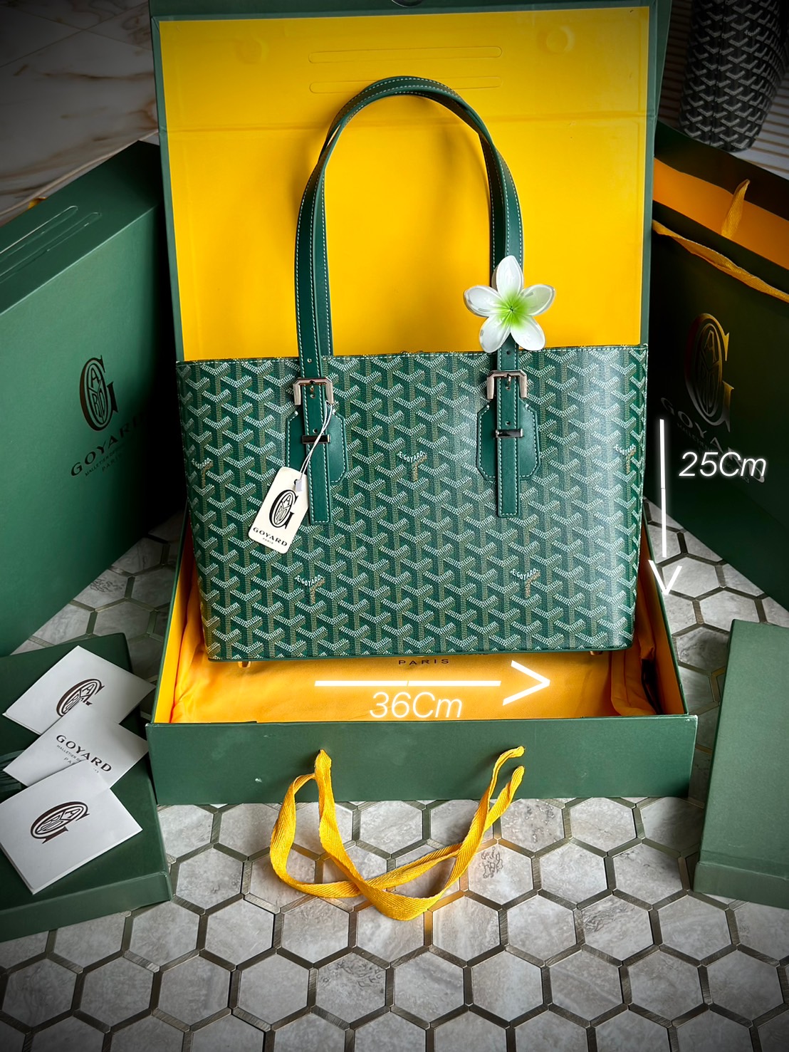 GOYARD Goyardine Sac Marie Galante MM / GOYARD Tote Bag กระเป๋าทรงโท้ทจุของได้เยอะ งานสวยเนี๊ยบ เกรดออริ สลับแท้ 1:1 ใช้ต่างประเทศได้